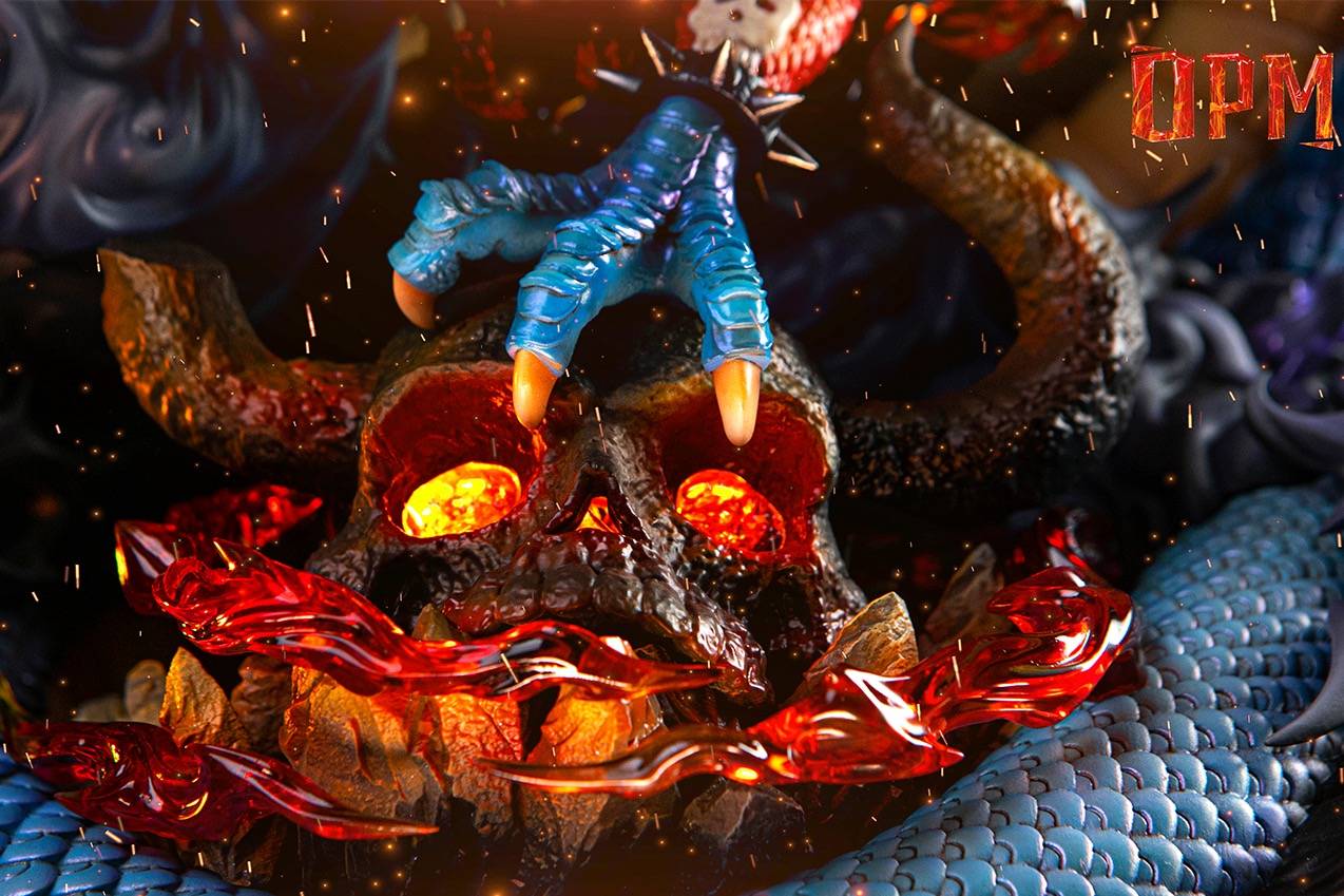 One Piece OPM Studio Kaido vs Luffy Resin Statue