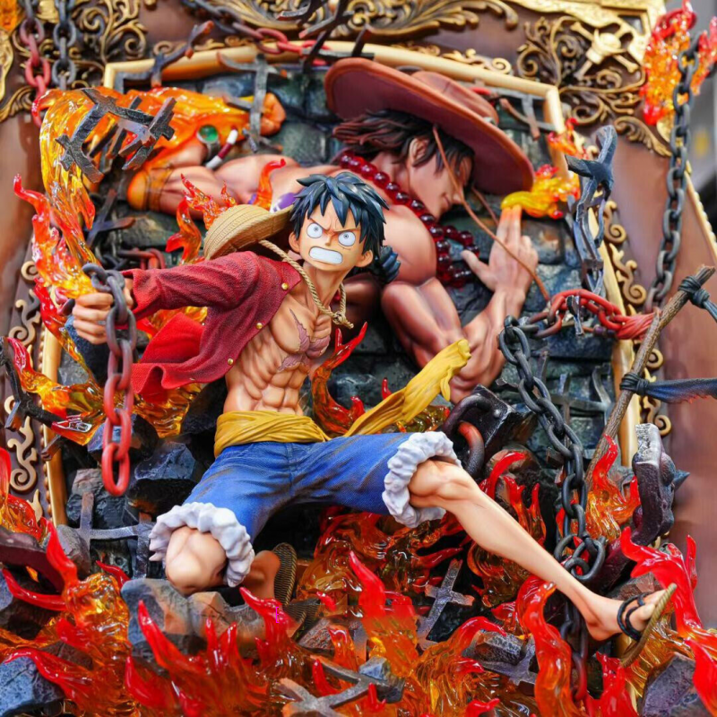 One Piece Jimei Palace Luffy & Ace 1:6 Licensed Resin Statue 