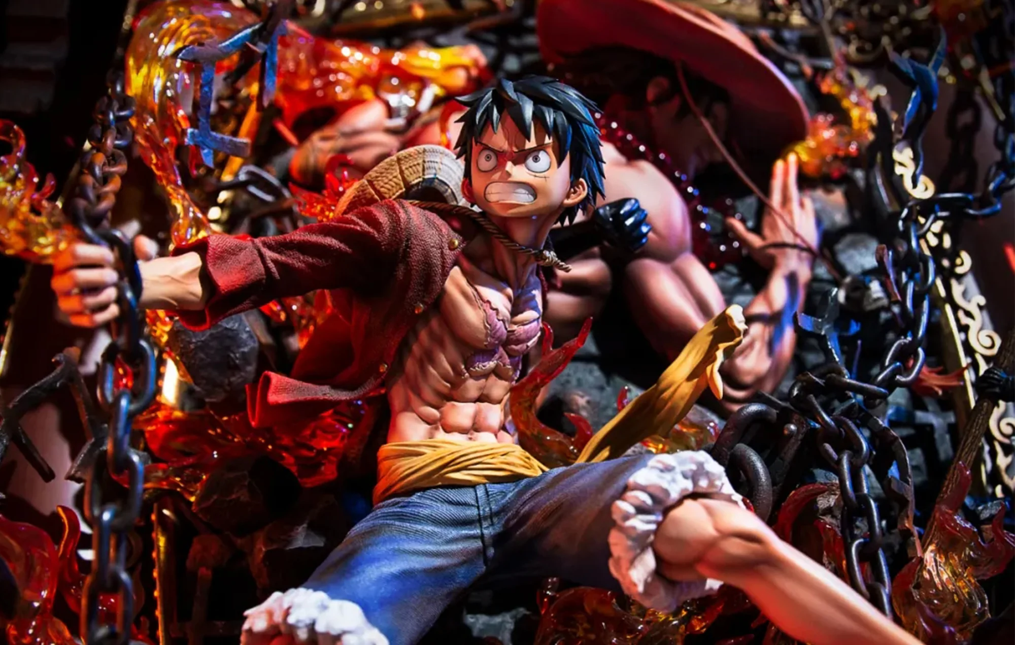 One Piece Jimei Palace Luffy & Ace 1:6 Licensed Resin Statue 