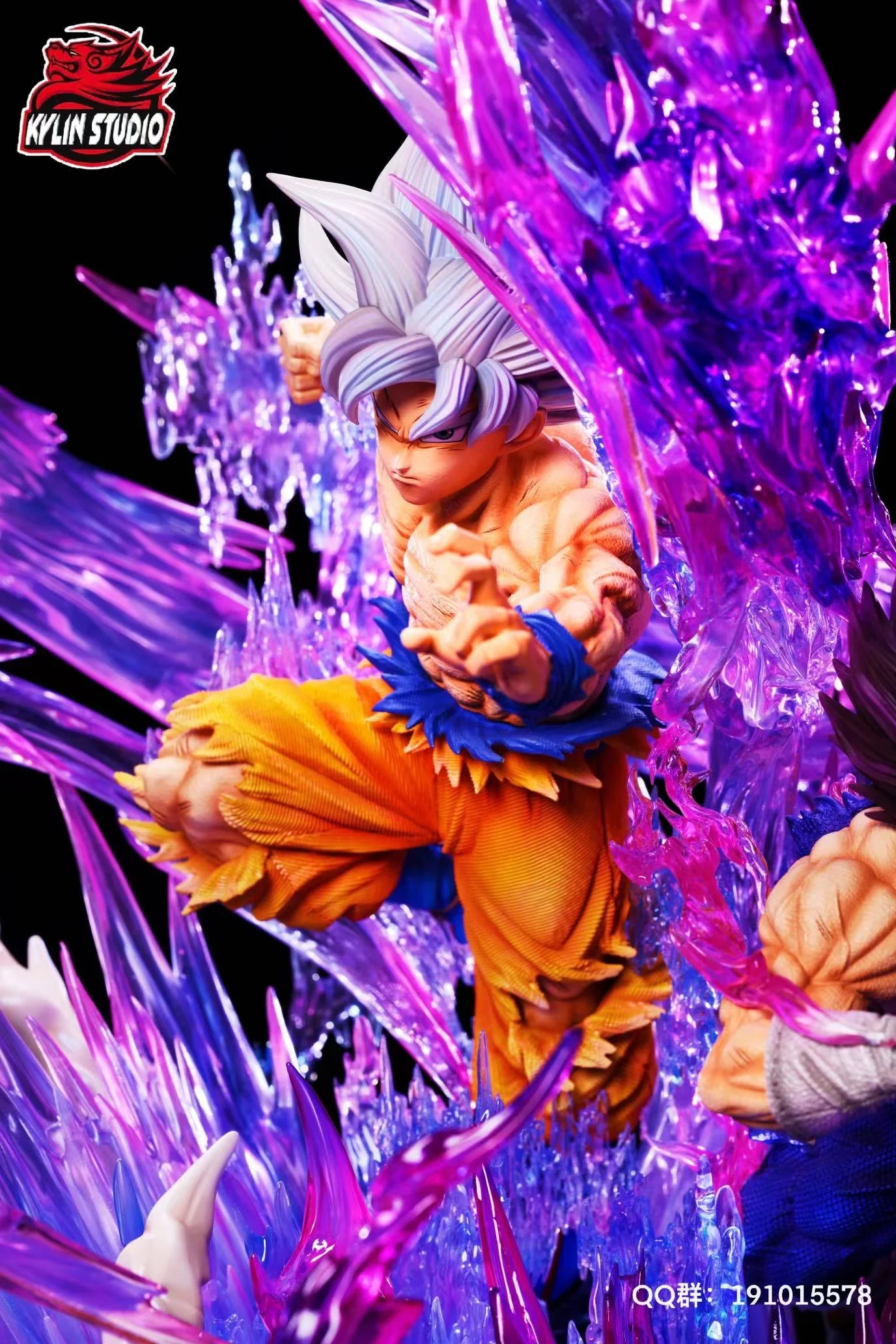 Dragon Ball Kylin studio Ultra Instinct Kakarot x Vegeta Ultra Ego Resin Statue
