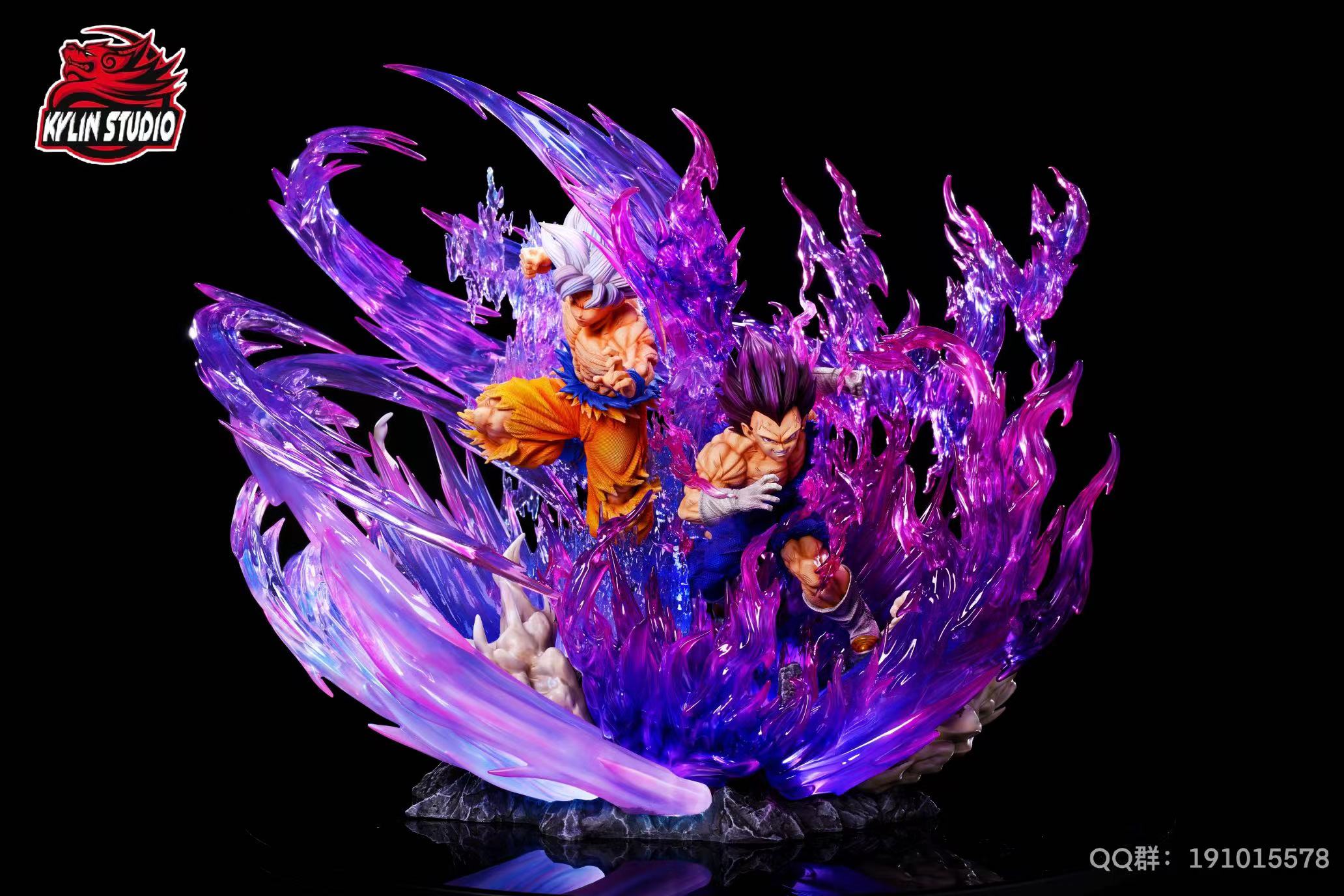 Dragon Ball Kylin studio Ultra Instinct Kakarot x Vegeta Ultra Ego Resin Statue