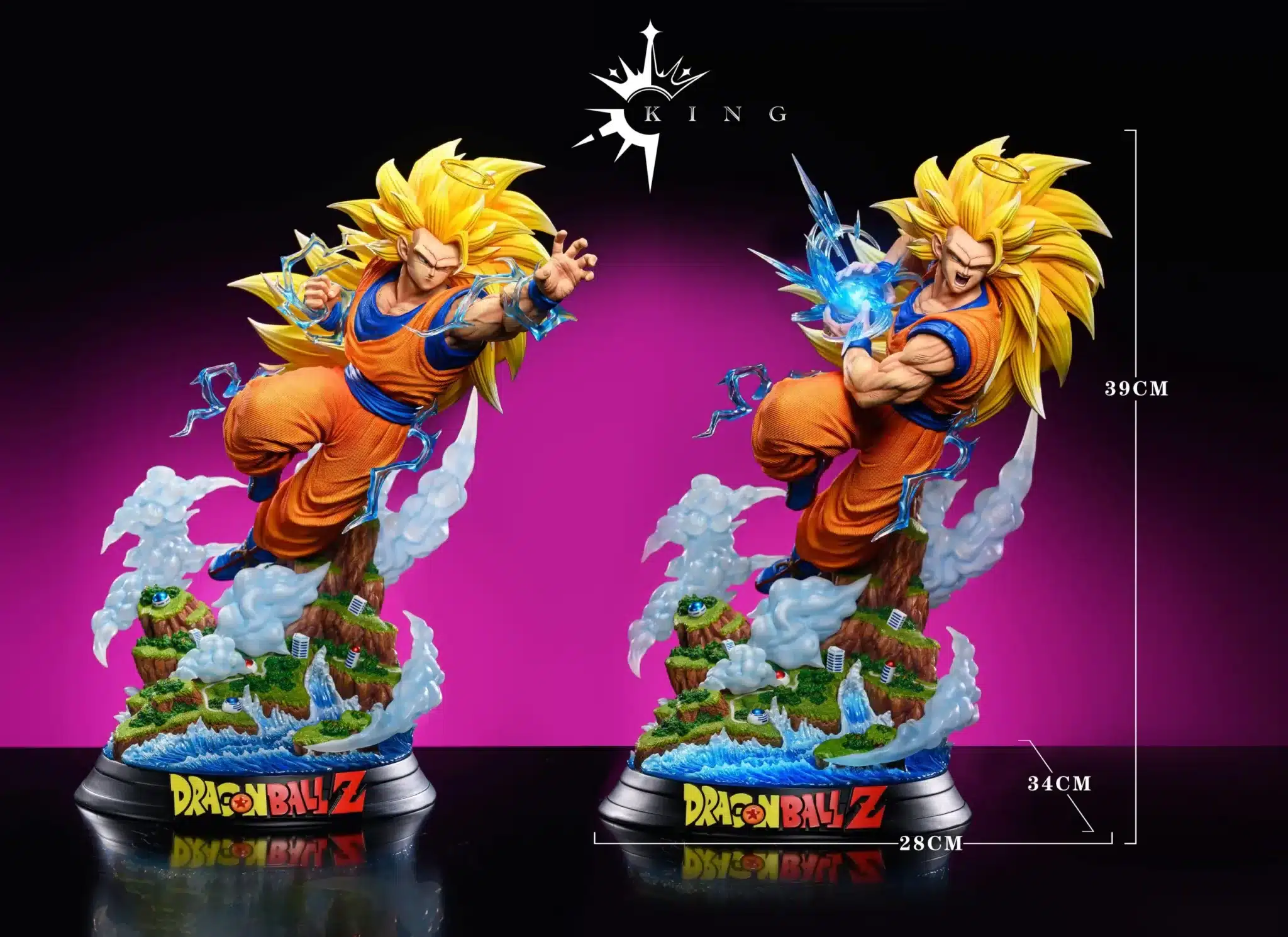 Dragon Ball King Studio Goku SSJ3 Resin Statue