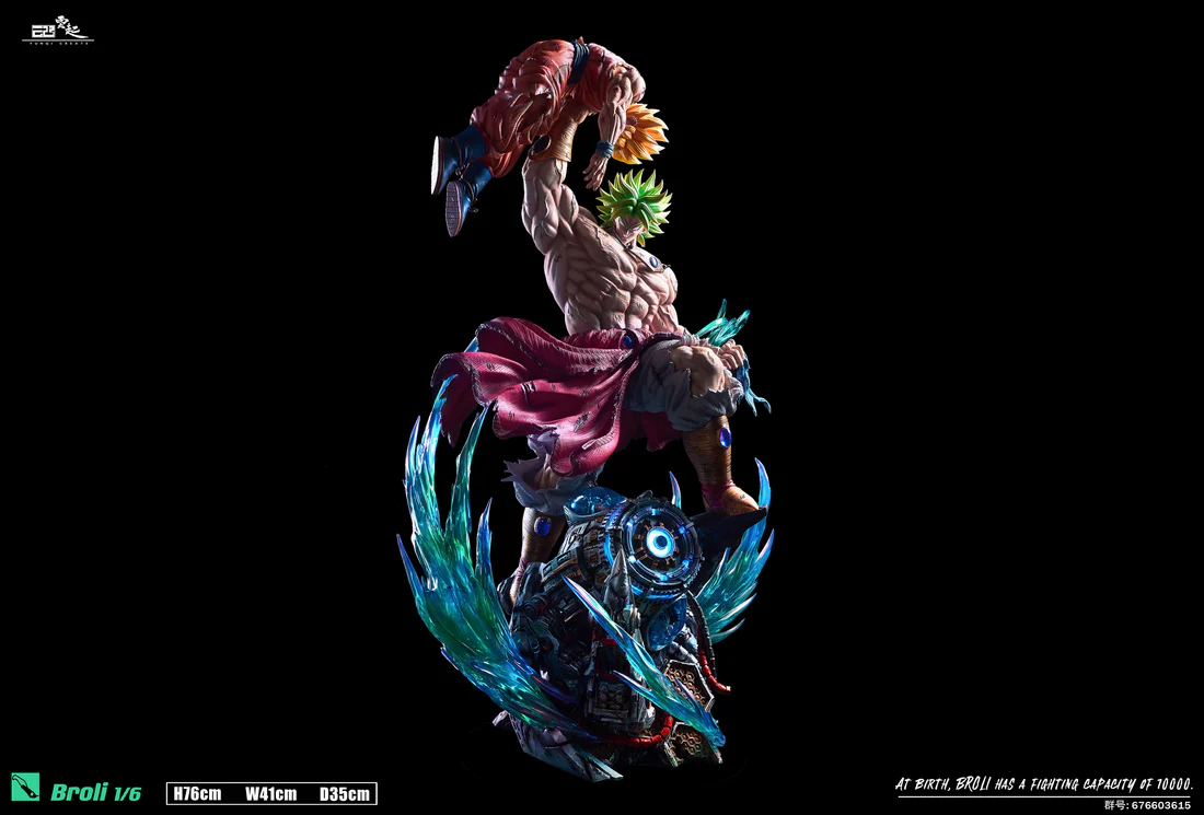 Dragon Ball YunQi Studio Broly vs Goku Resin Statue