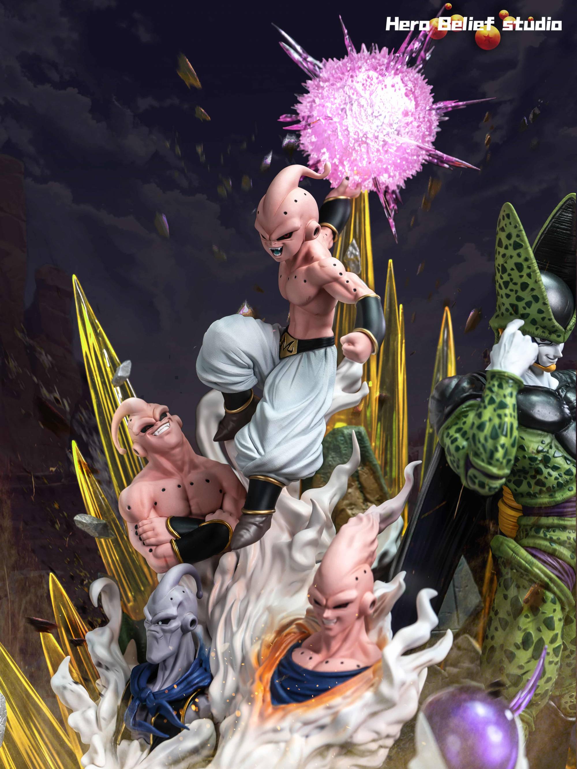 Dragon Ball Hero Belief Studio Frieza Cell Buu Resin Statue