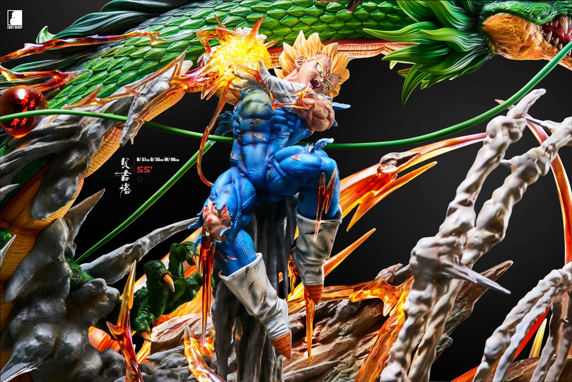 Dragon Ball Last Sleep Studio Goku vs Vegeta Resin Statue