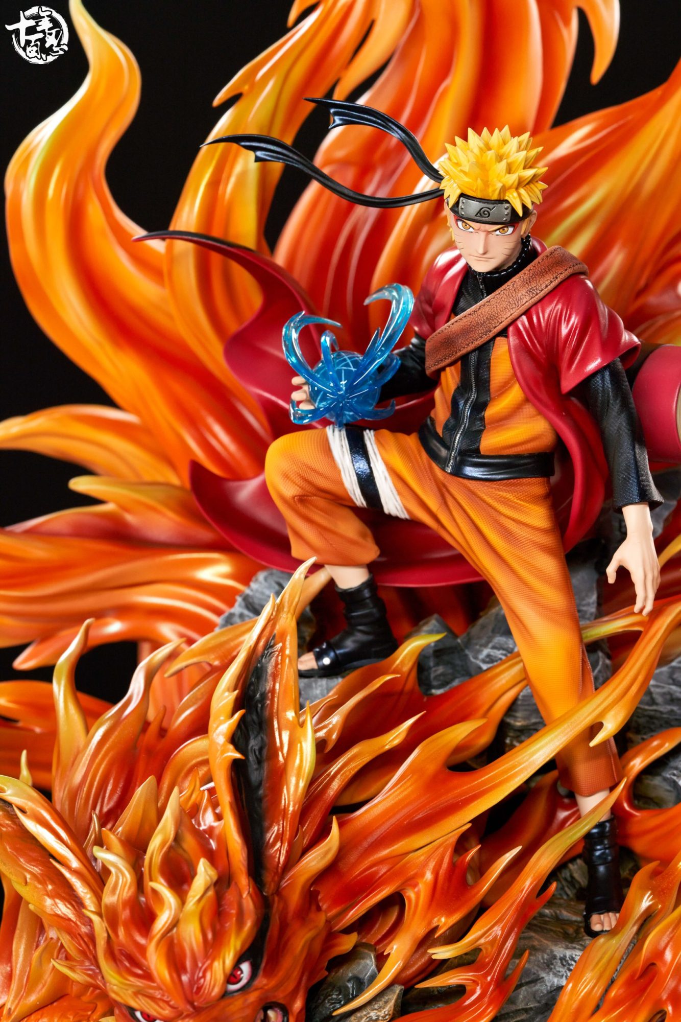 Naruto SNBR Studio Uzumaki Naruto Sage mode x Kurama Resin Statue