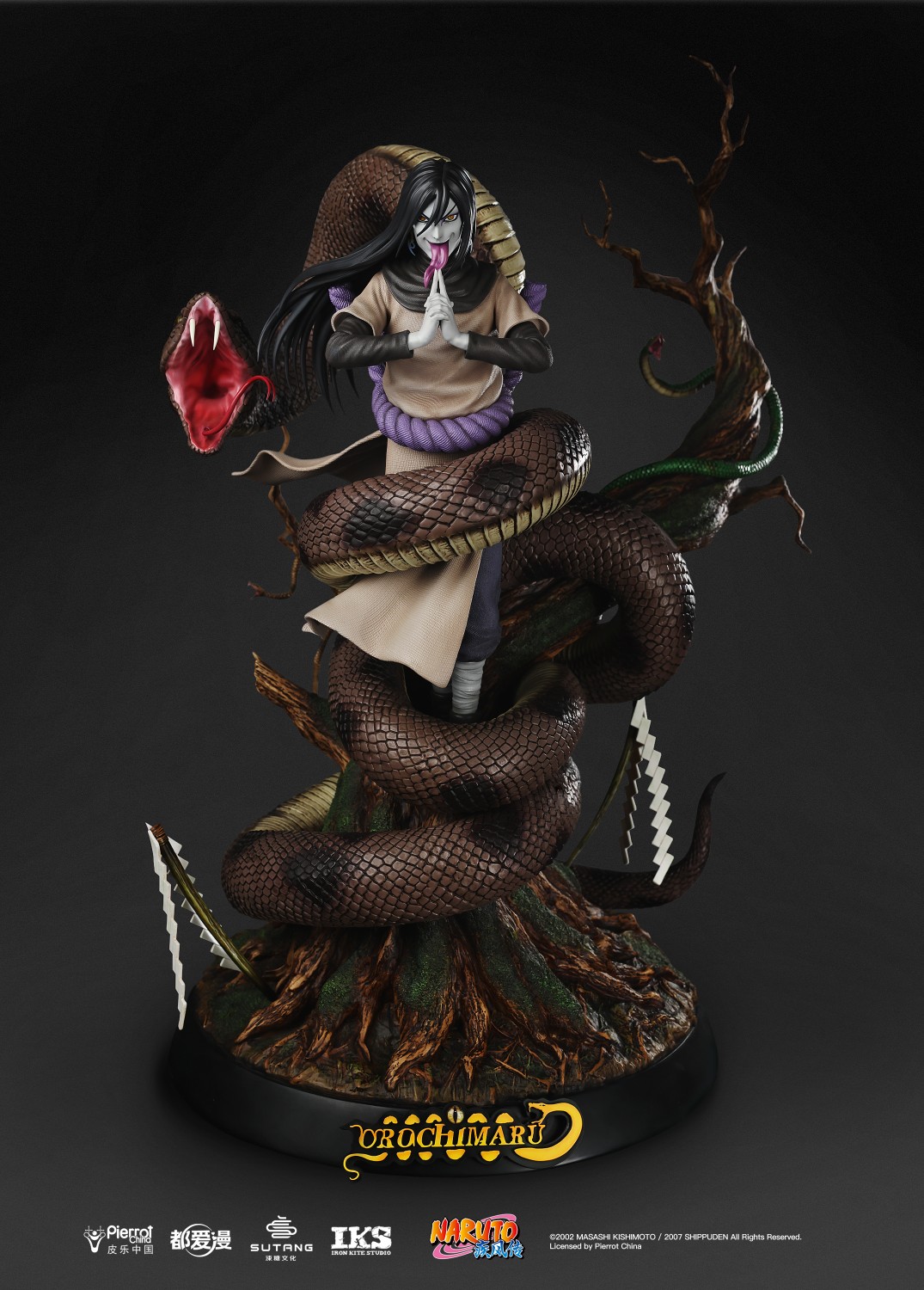 Naruto Iron Kite Studio Orochimaru Licensed 1:4 Resin Statue