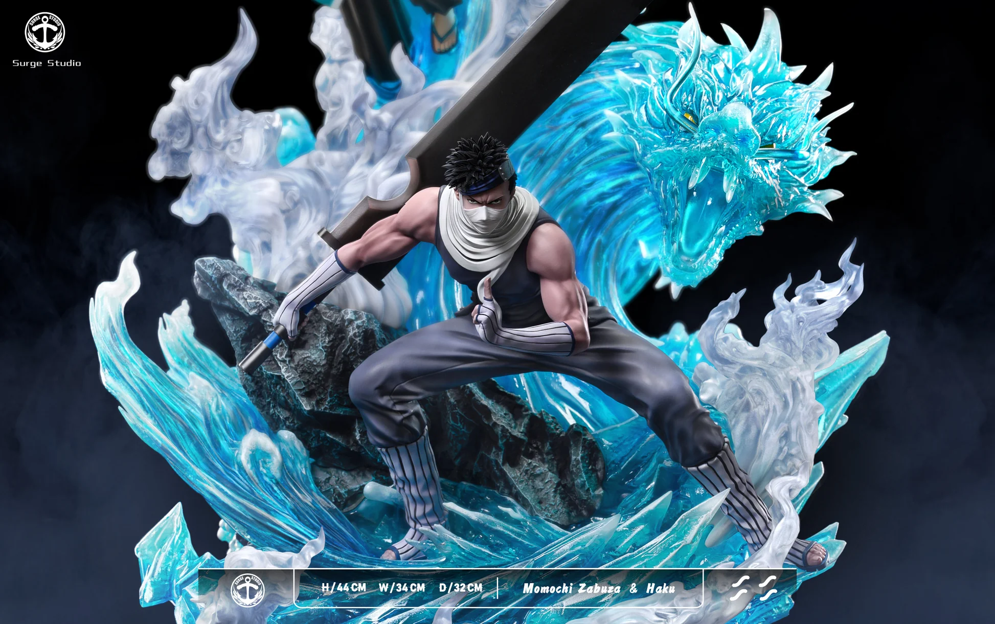 Naruto Surge Studio Zabuza x Haku Resin Statue