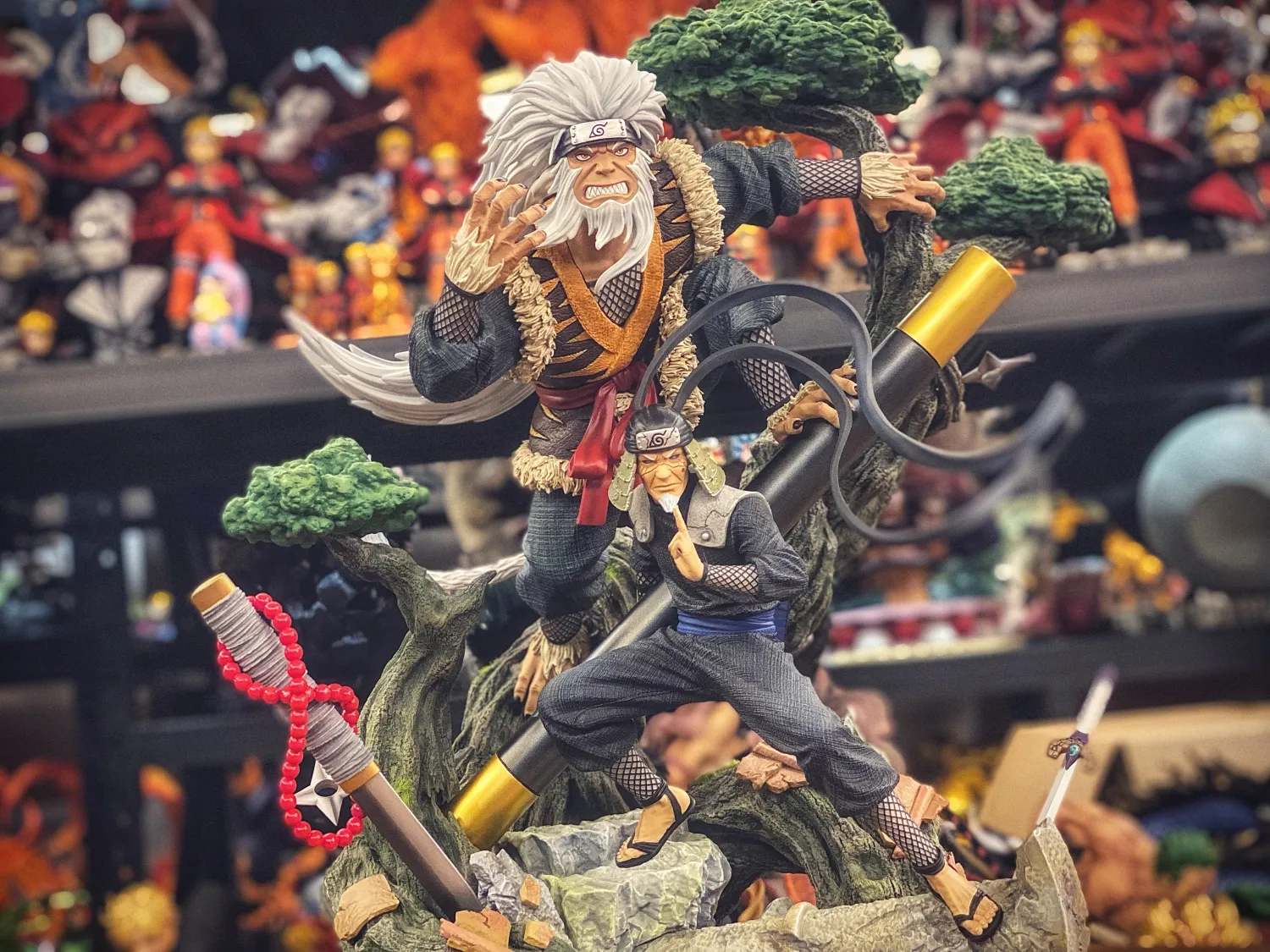 Naruto Clouds Studio Sarutobi Hiruzen Resin Statue