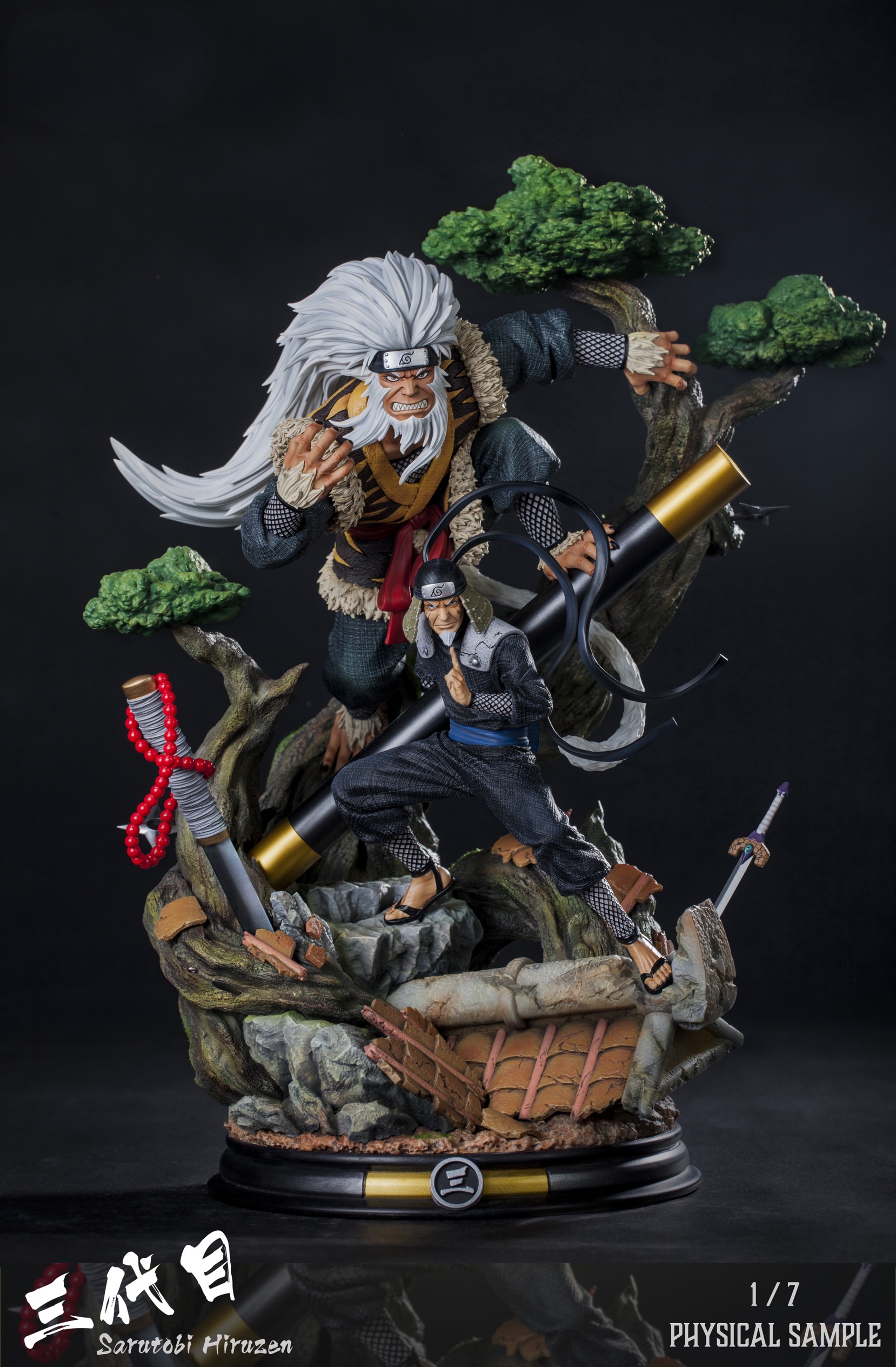 Naruto Clouds Studio Sarutobi Hiruzen Resin Statue