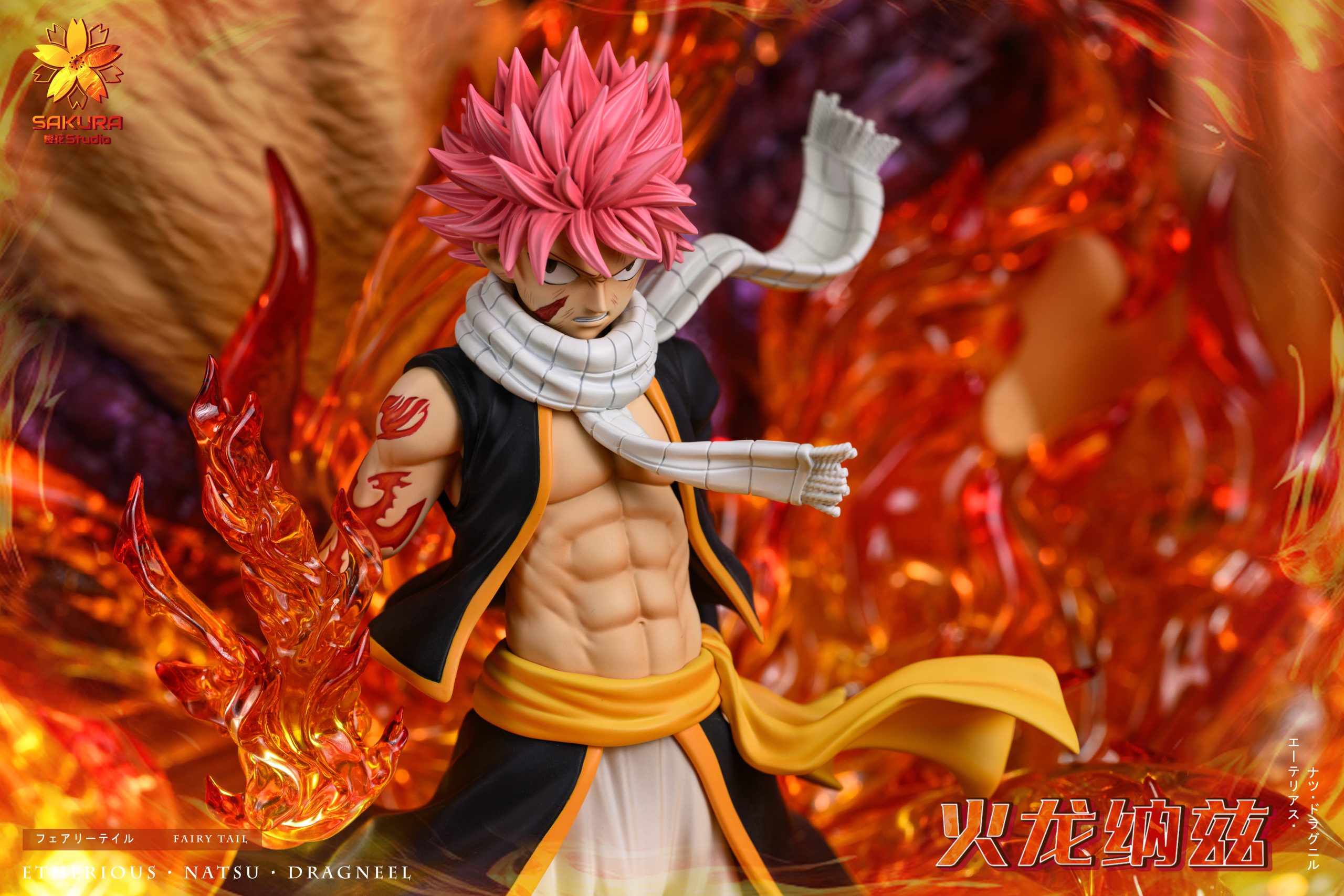 Fairy Tail Sakura Studio Natsu Dragneel Resin Statue