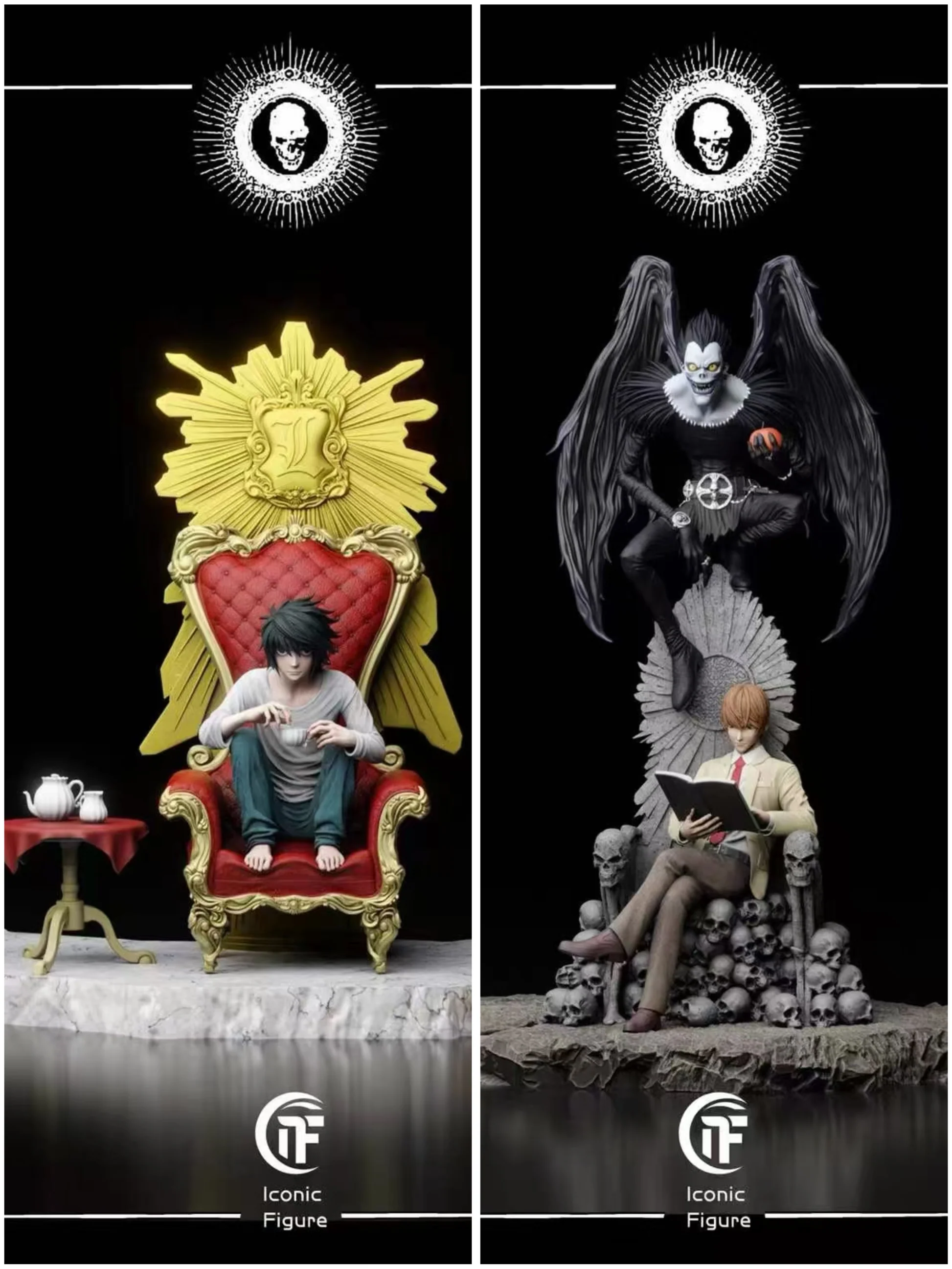 Death Note IF Studio Light Yagami x L Lawliet Resin Statue