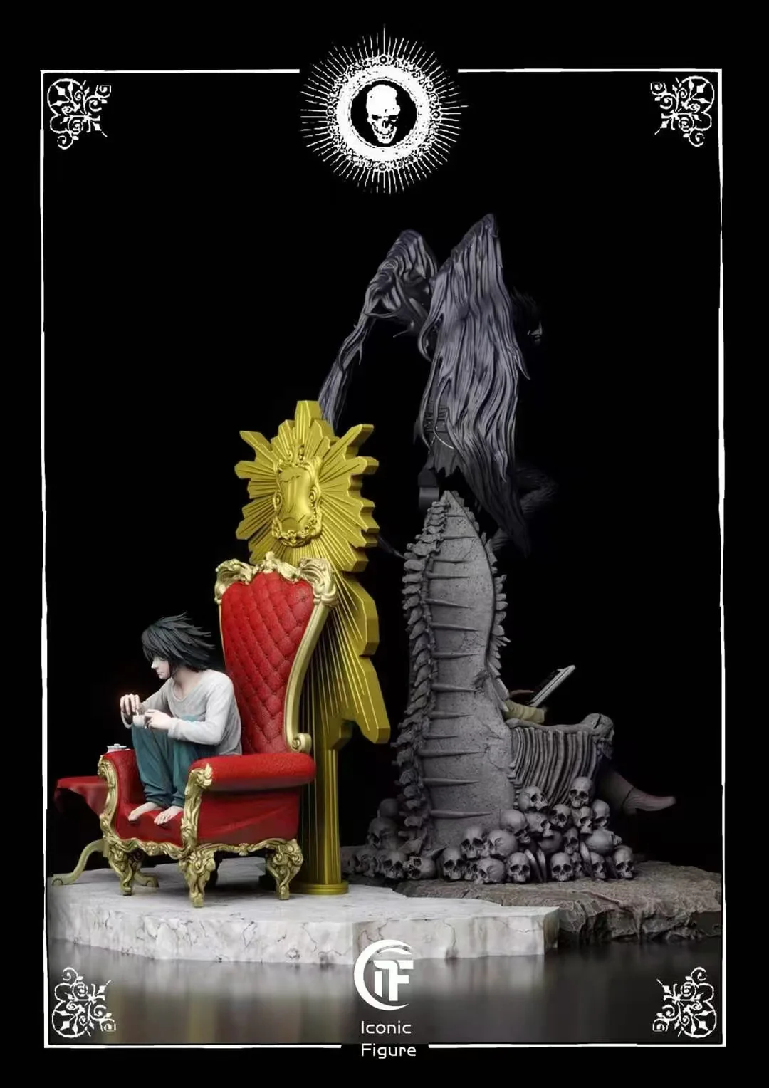 Death Note IF Studio Light Yagami x L Lawliet Resin Statue