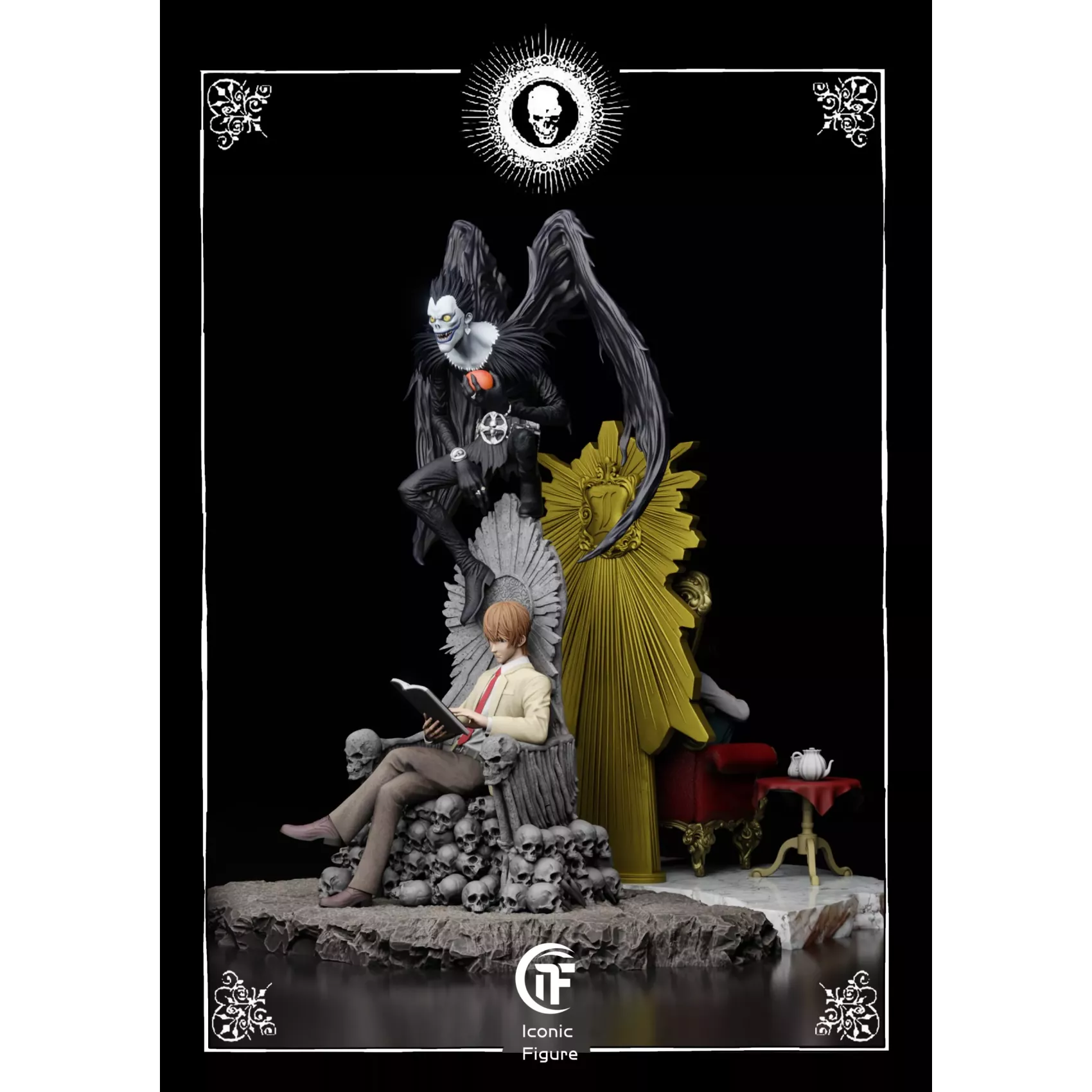 Death Note IF Studio Light Yagami x L Lawliet Resin Statue