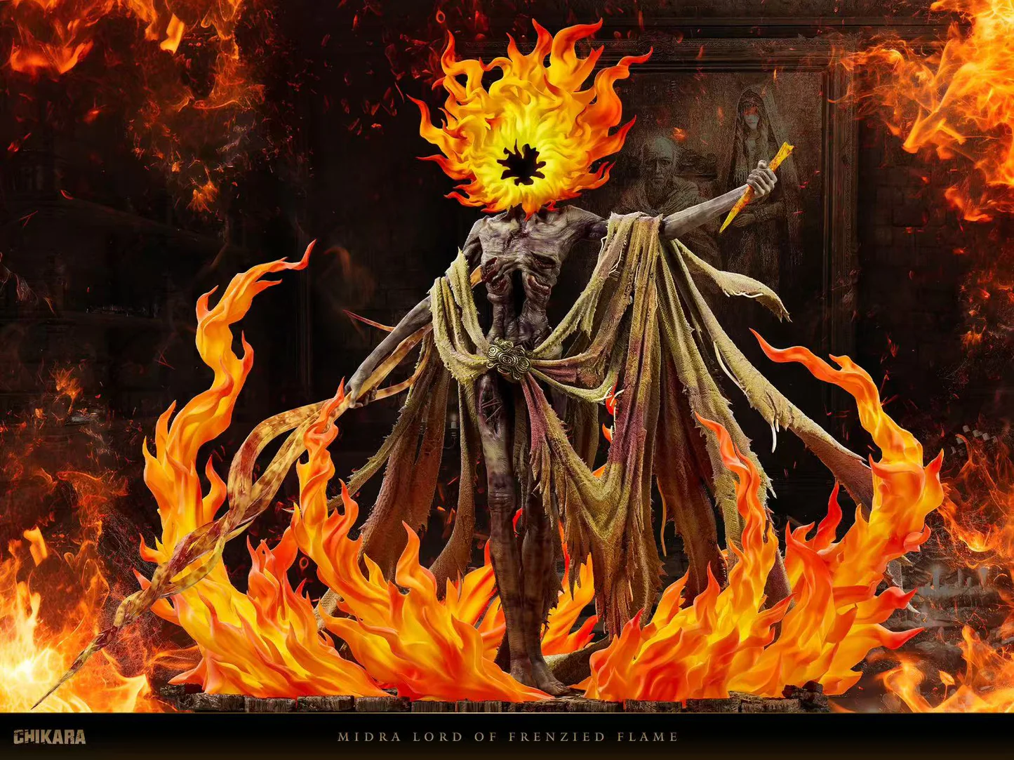 Elden Ring Chikara Studio Lord Of Frenzied Flame Midra Resin Statue