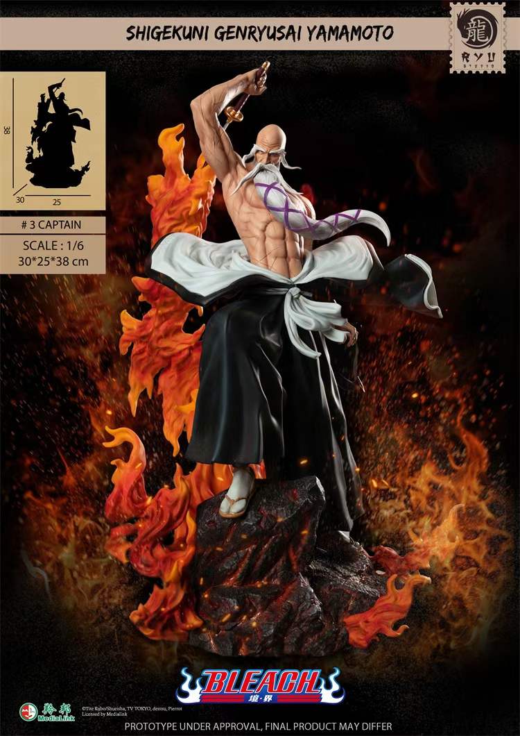 Bleach Ryu Studio Yamamoto Resin Statue Licensed