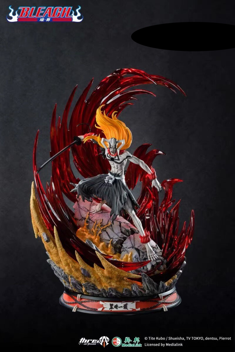 Bleach Three Artisan Studio Kurosaki Ichigo Licensed Resin Statue