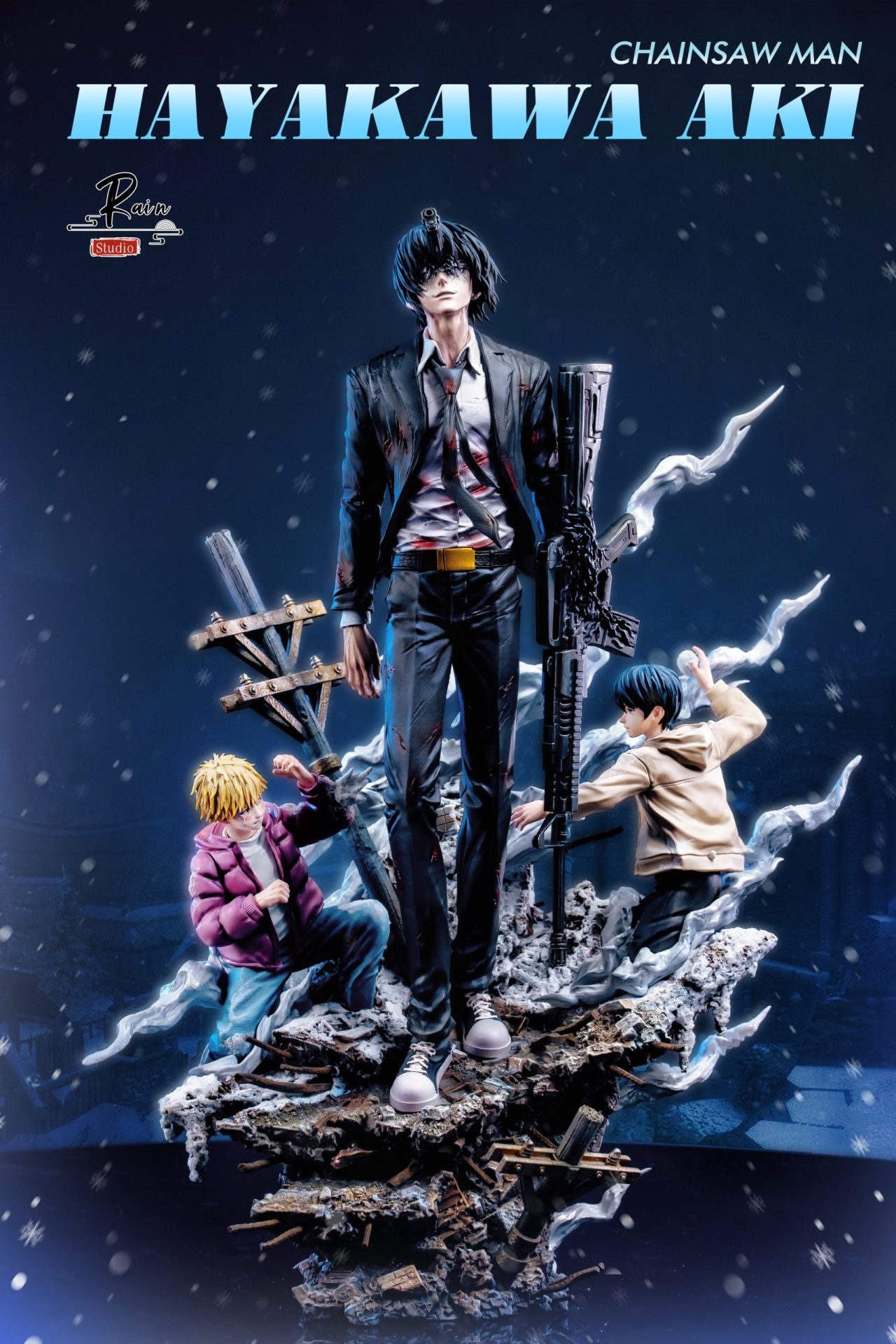 Chainsaw Man Rain Studio Gun Devil Aki Hayakawa Resin Statue