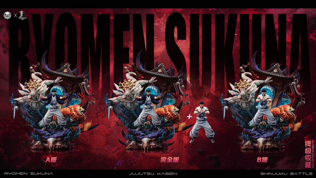 Jujutsu Kaisen ZanyJoke Studio x Temple Studio Ryomen Sukuna Resin Statue