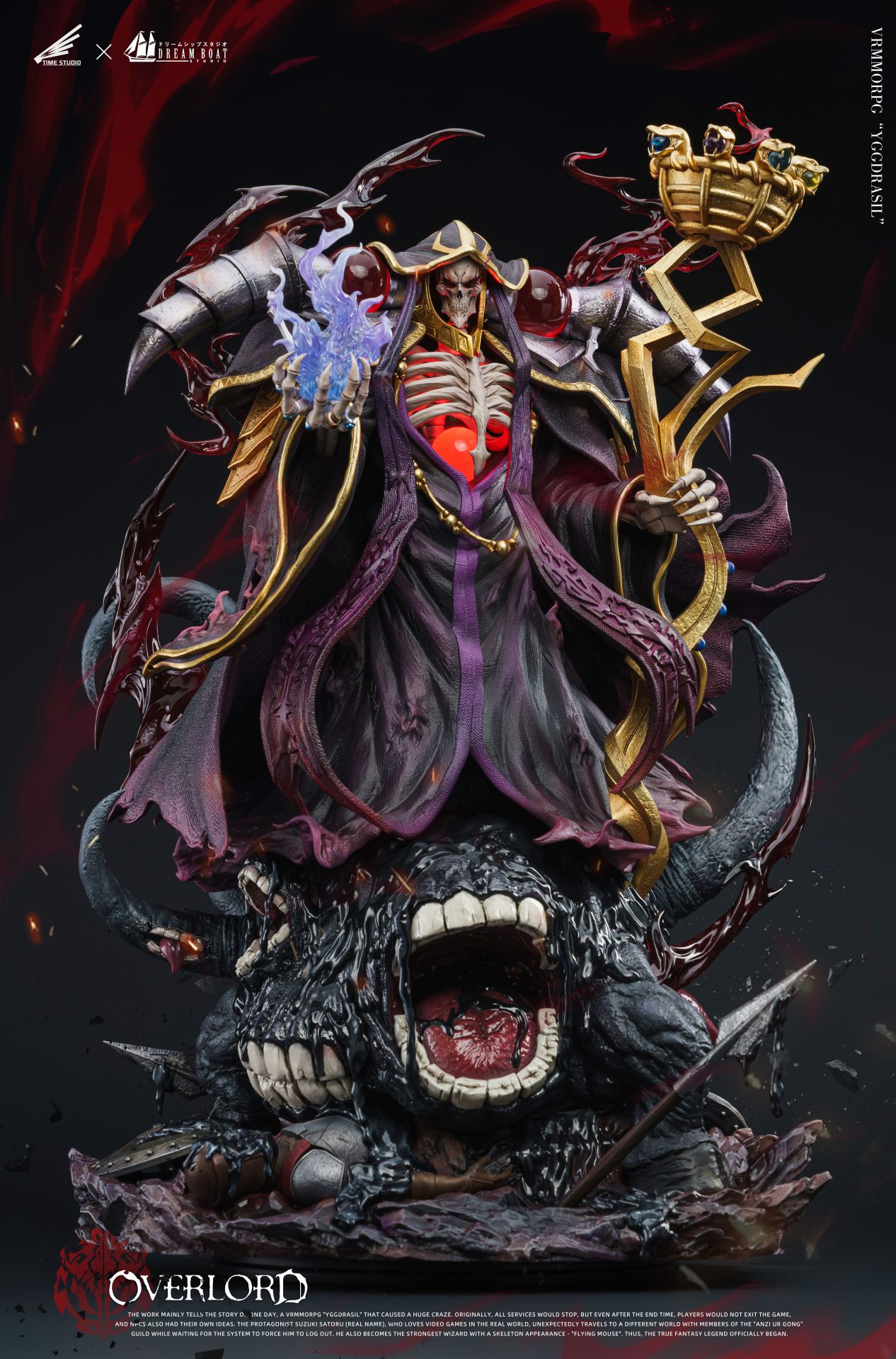 Overlord Dream Boat Studio x Time Studio Ainz Ooal Gown Resin Statue