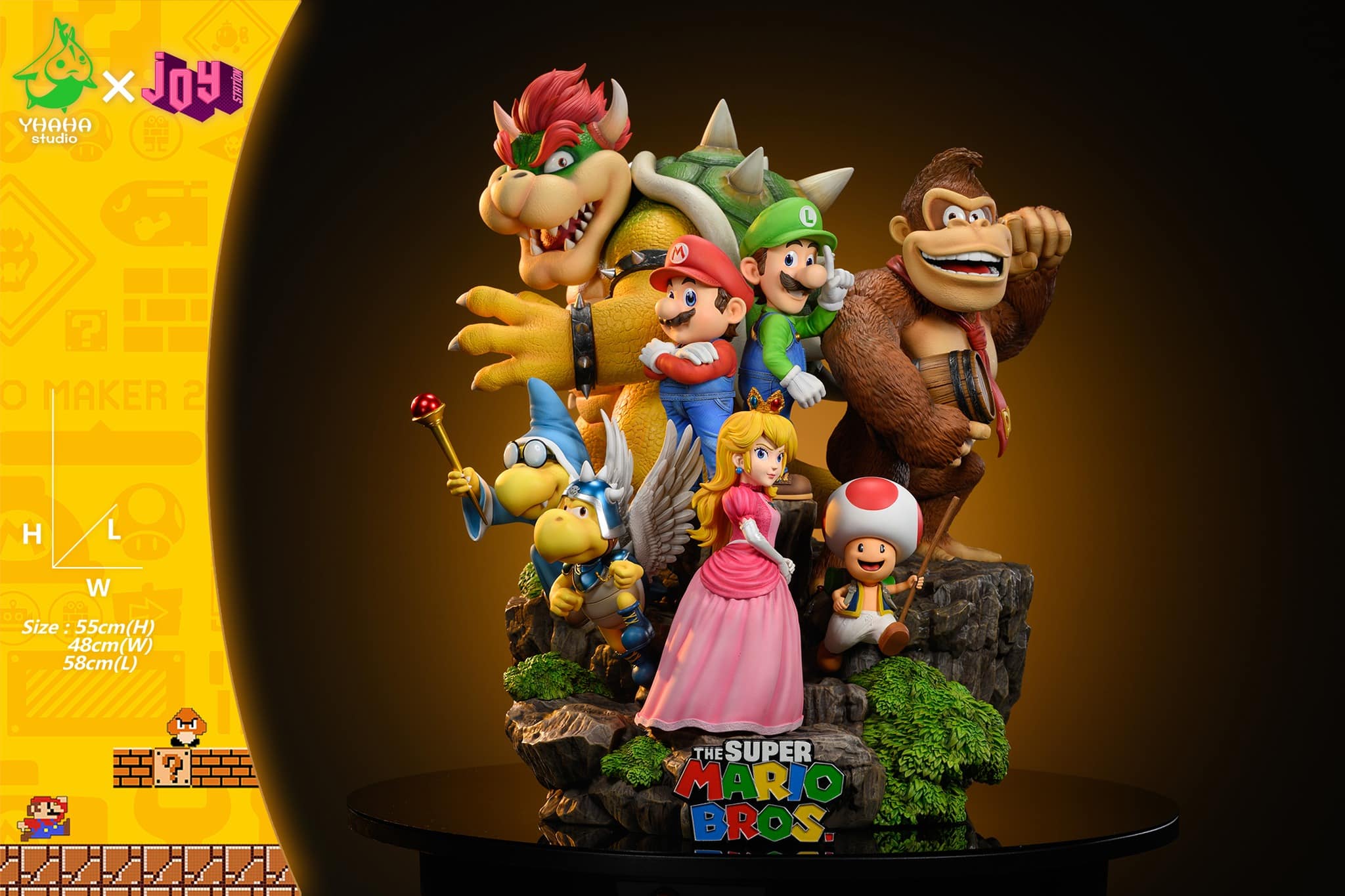 Mario Bros JOY Station YHAHA Studio Mario Film Resin Statue