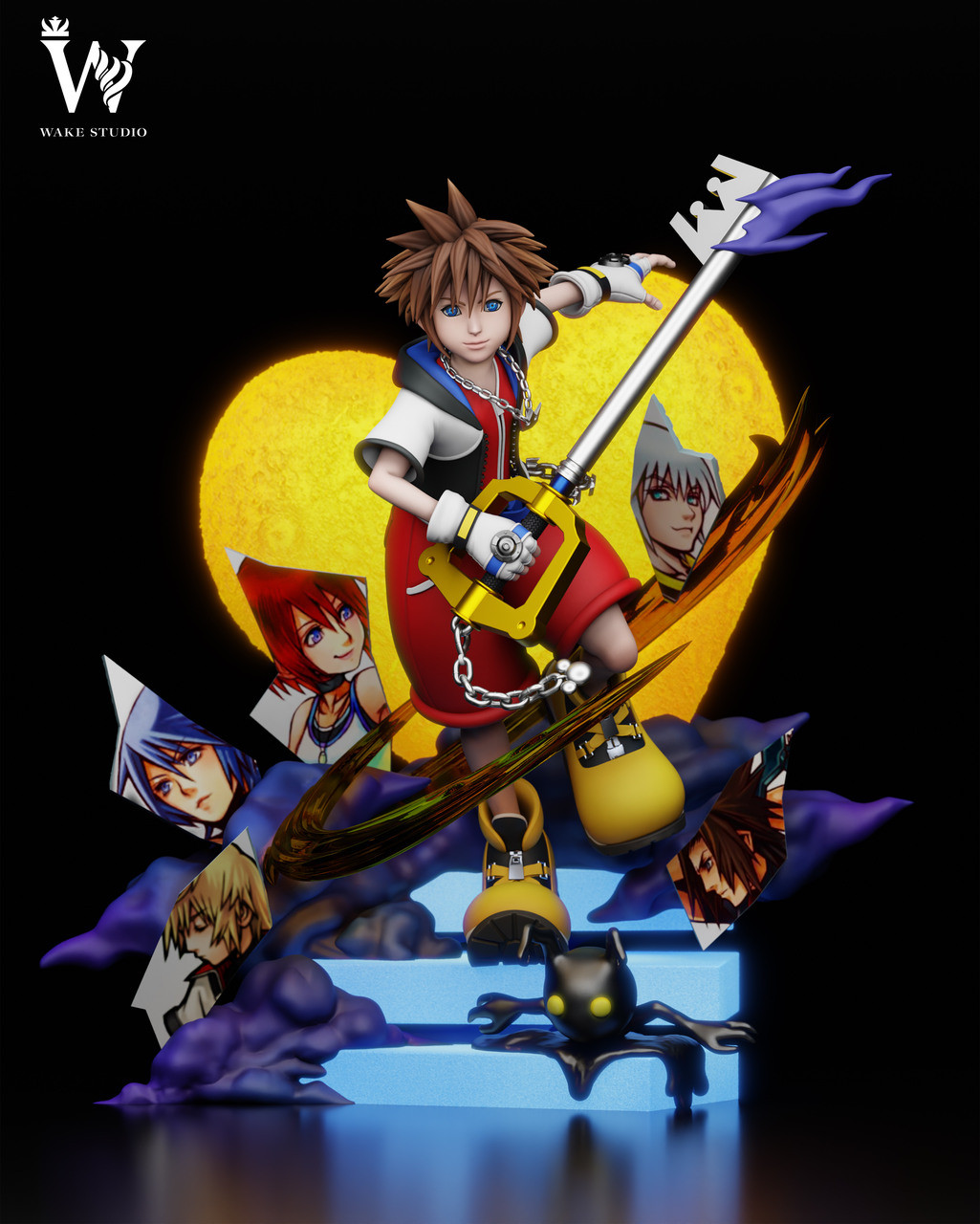 Kingdom Hearts Wake Studio Sora Resin Statue