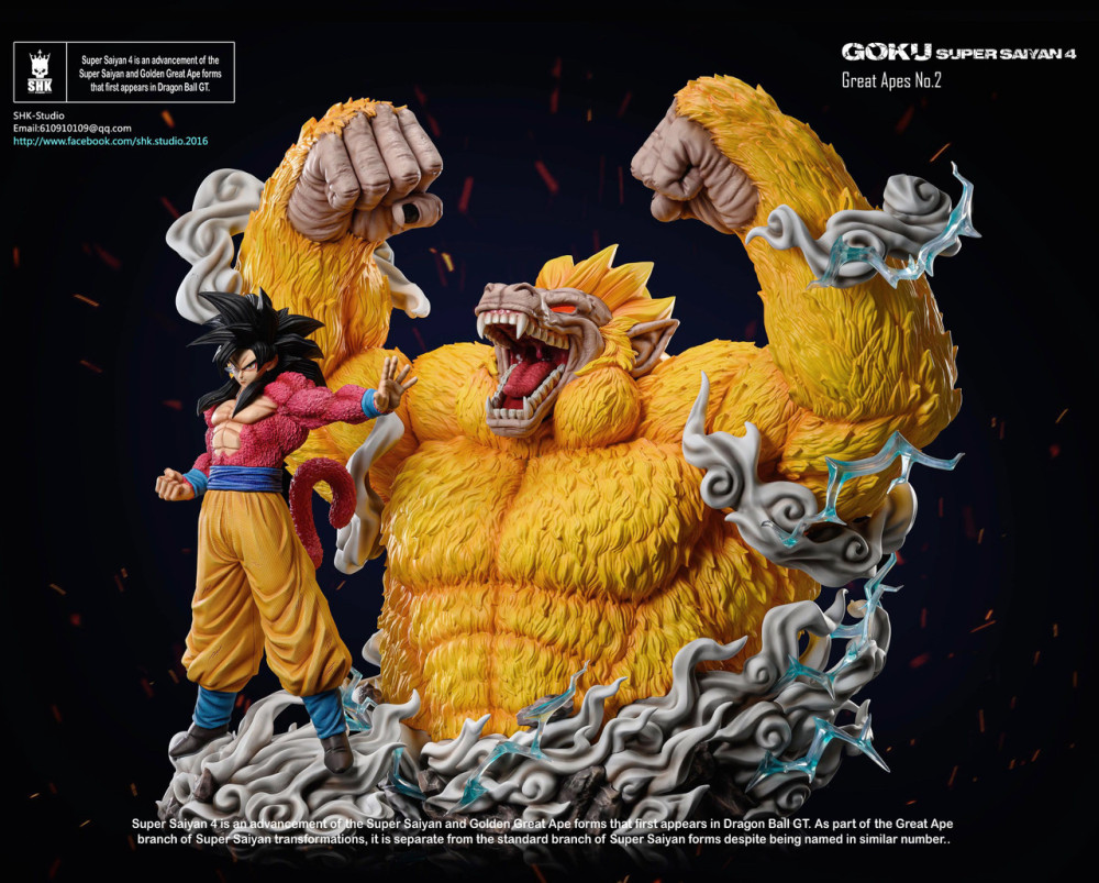 SHK Studio - Dragon Ball Z NO.2 GOKU Super Saiyan 4 EX Resin Statue