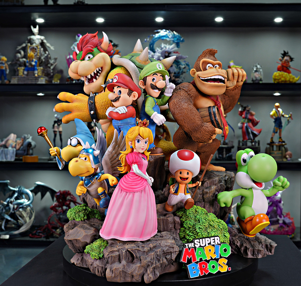 JOY Station & YHAHA Mario family EX Resin Statue