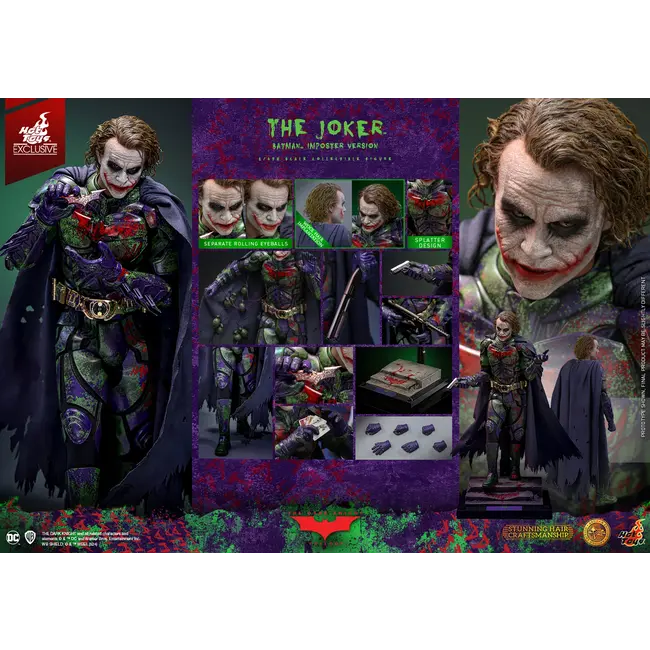 The Dark Knight Action Figure 1/6 The Joker (Batman Imposter Version) Artisan Edition Hot Toys Exclusive