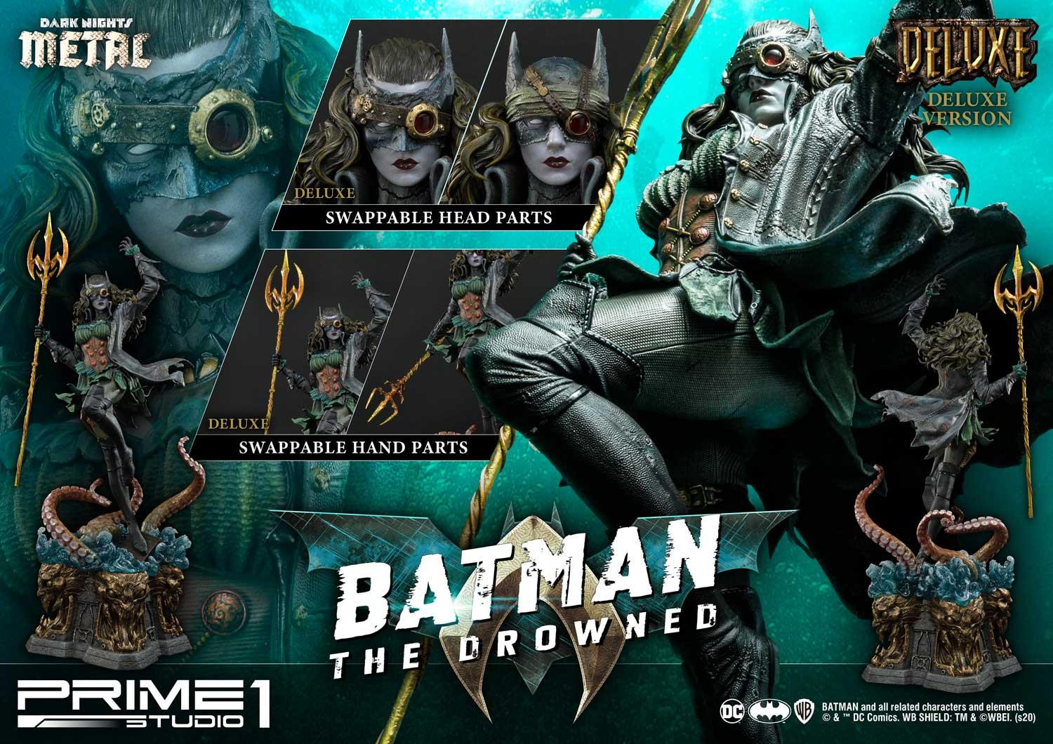 Prime 1 Studio The Drowned Dark Nights: Metal (Comics) Deluxe Version 1/4 Resin Statue
