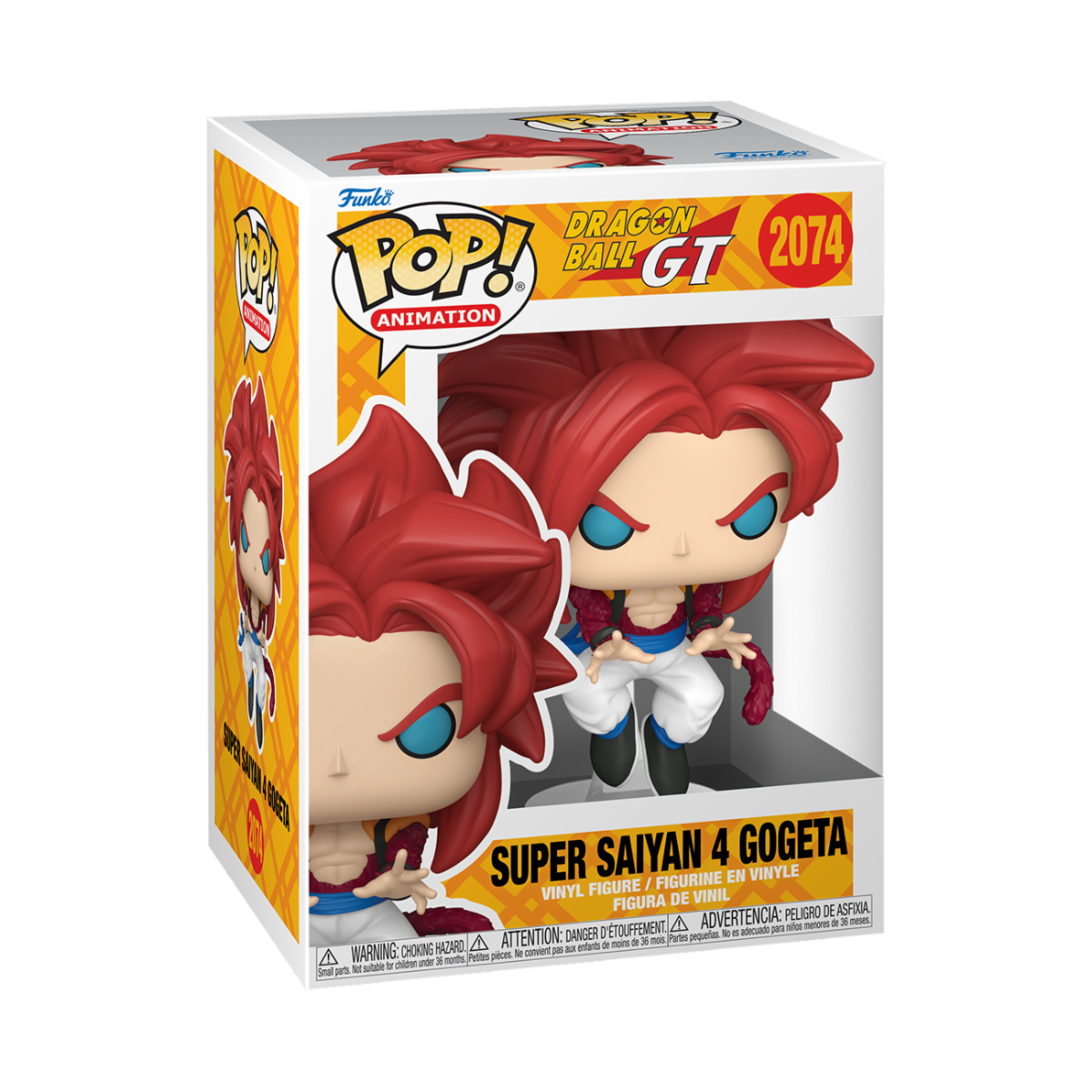 DRAGON BALL GT - POP FUNKO SUPER SAIYAN 4 GOGETA VINYL FIGURE 2074 REGULAR 