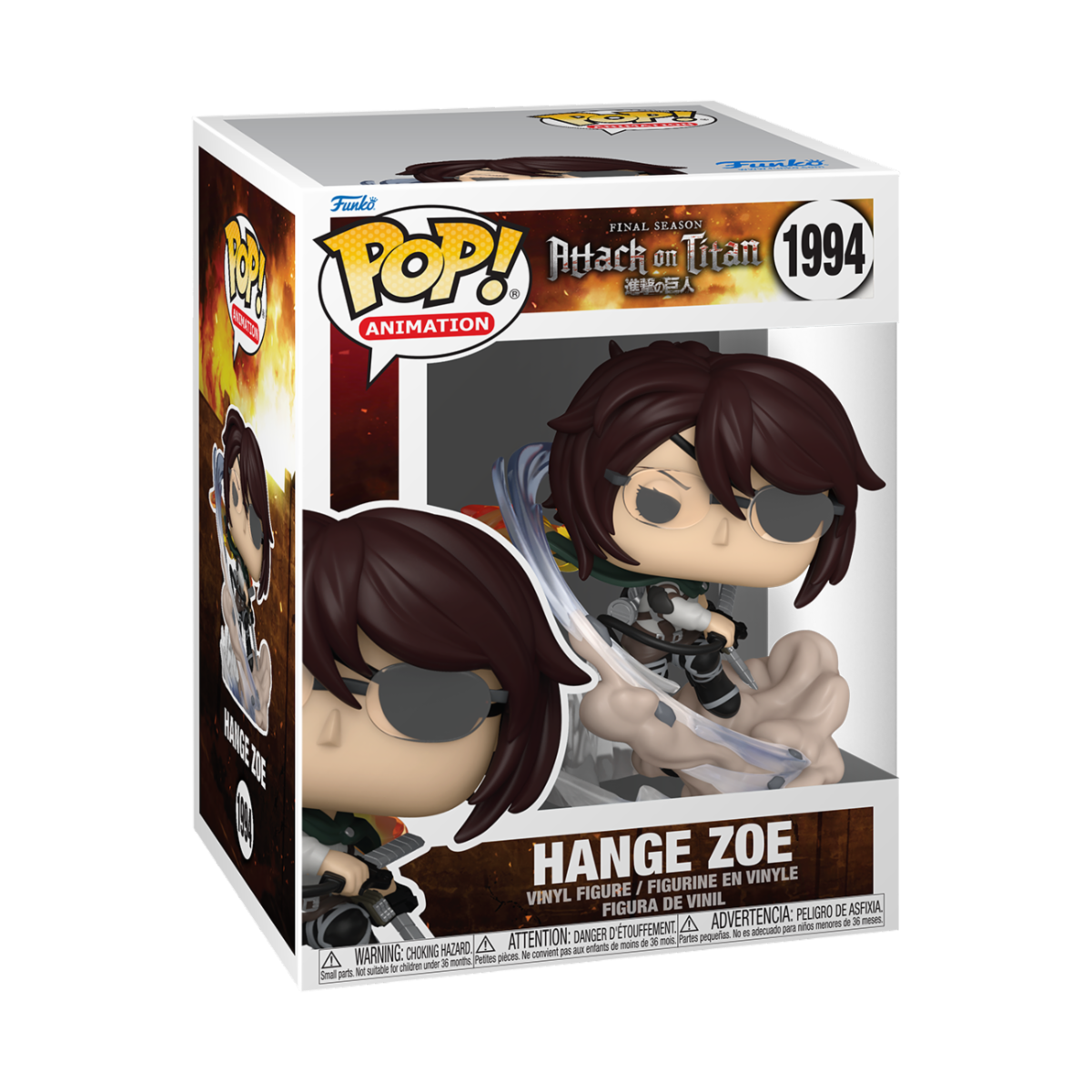 ATTACK ON TITAN - POP FUNKO HANGE ZOE PREMIUM VINYL FIGURE 1994 