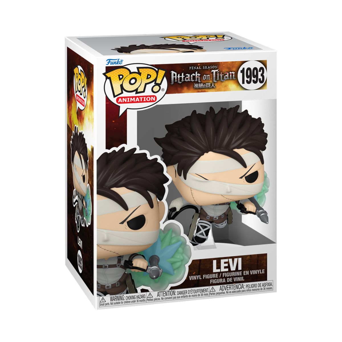 ATTACK ON TITAN - POP FUNKO LEVI (SP-1) VINYL FIGURE 1993 
