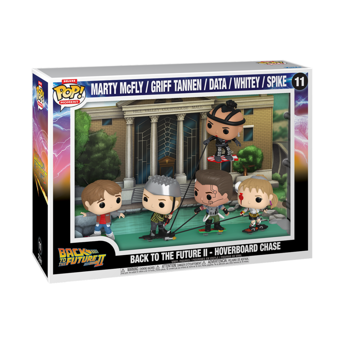 BACK TO THE FUTURE II - POP FUNKO MOVIE MOMENT DELUXE VINYL FIGURE 11 HOVERBOARD CHASE