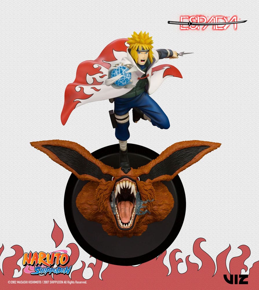 Naruto Shippuden PVC Statue 1/8 Minato Namikaze Vs Nine Tailed Fox