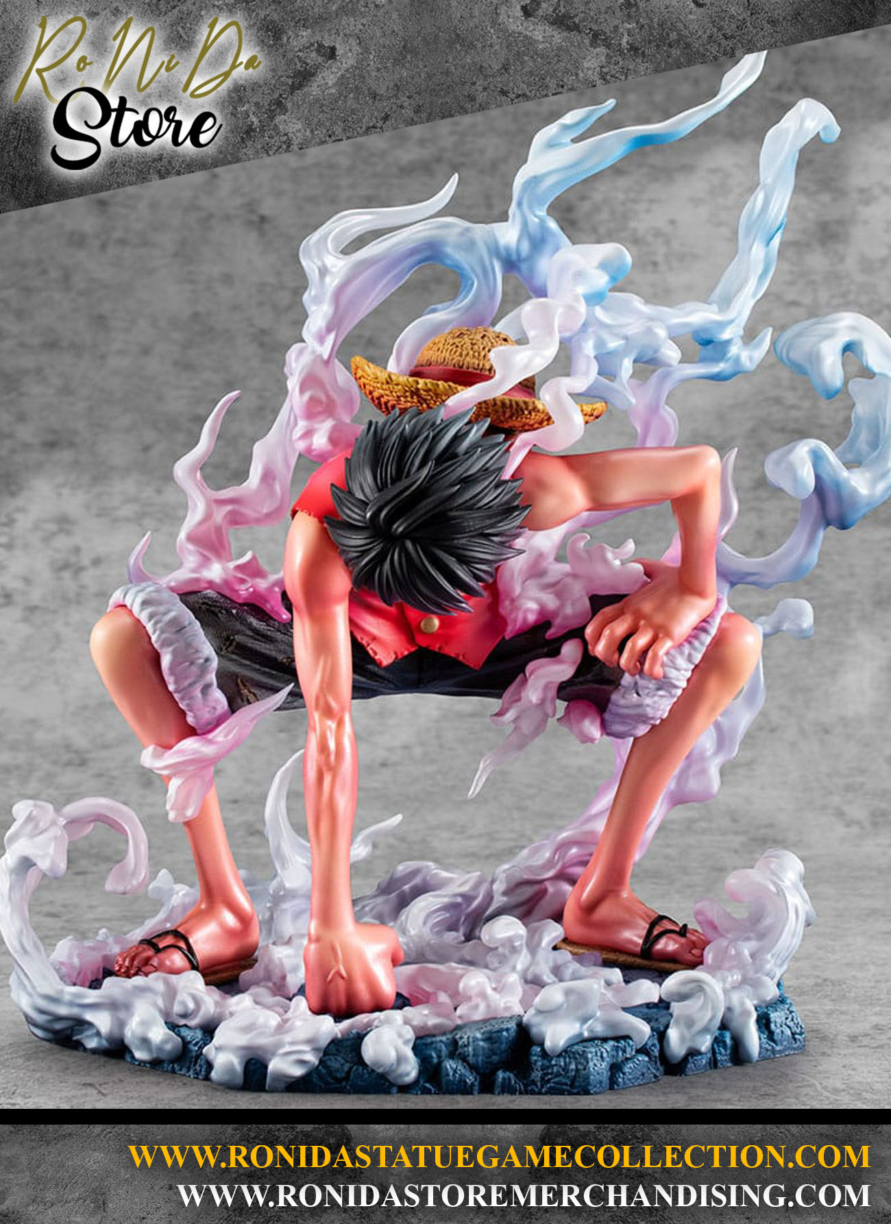 Megahouse Monkey D. Luffy Gear 2 Limited Edition One Piece P.O.P NEO PVC Statue