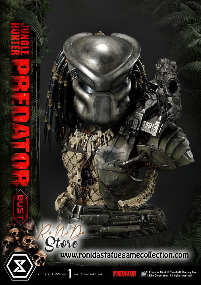 Prime 1 Studio Predator Bust 1/3 Jungle Hunter Predator 37 cm