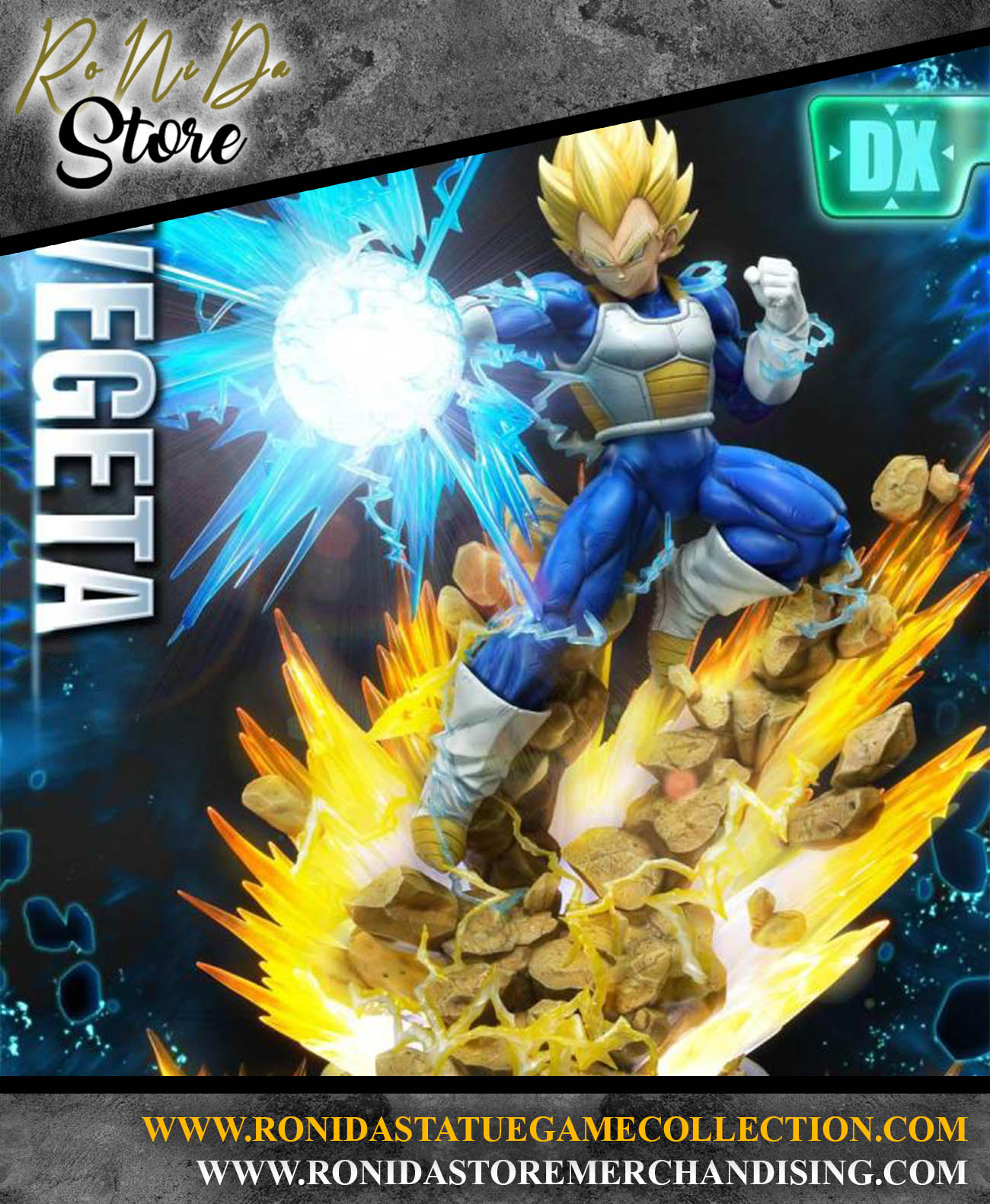 Prime 1 Studio - Super Saiyan Vegeta Dragon Ball - Deluxe Bonus Version 1/4 Statue