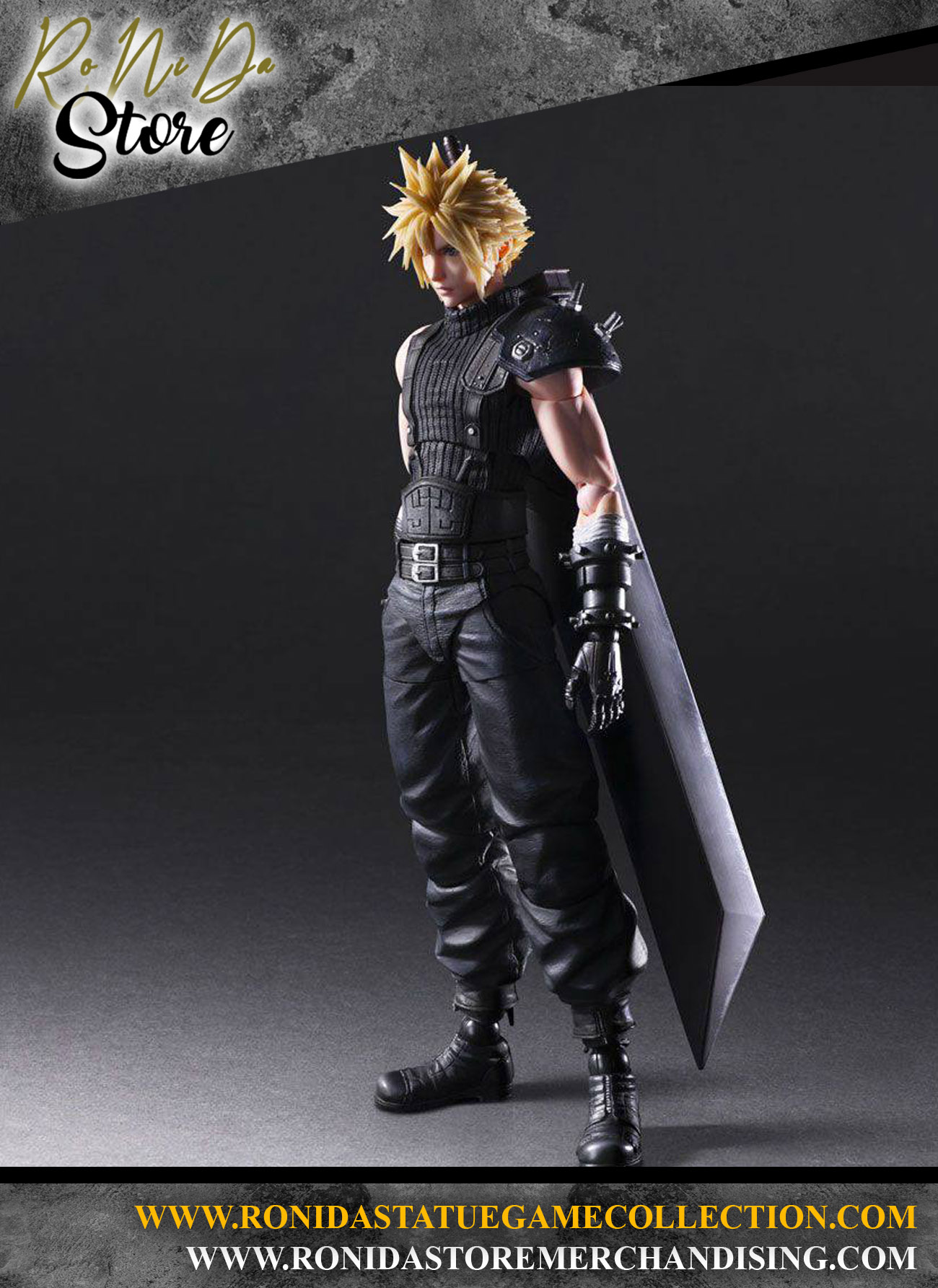 Square Enix Cloud Strife Ver. 2 Final Fantasy VII Remake Play Arts Kai Action Figure 