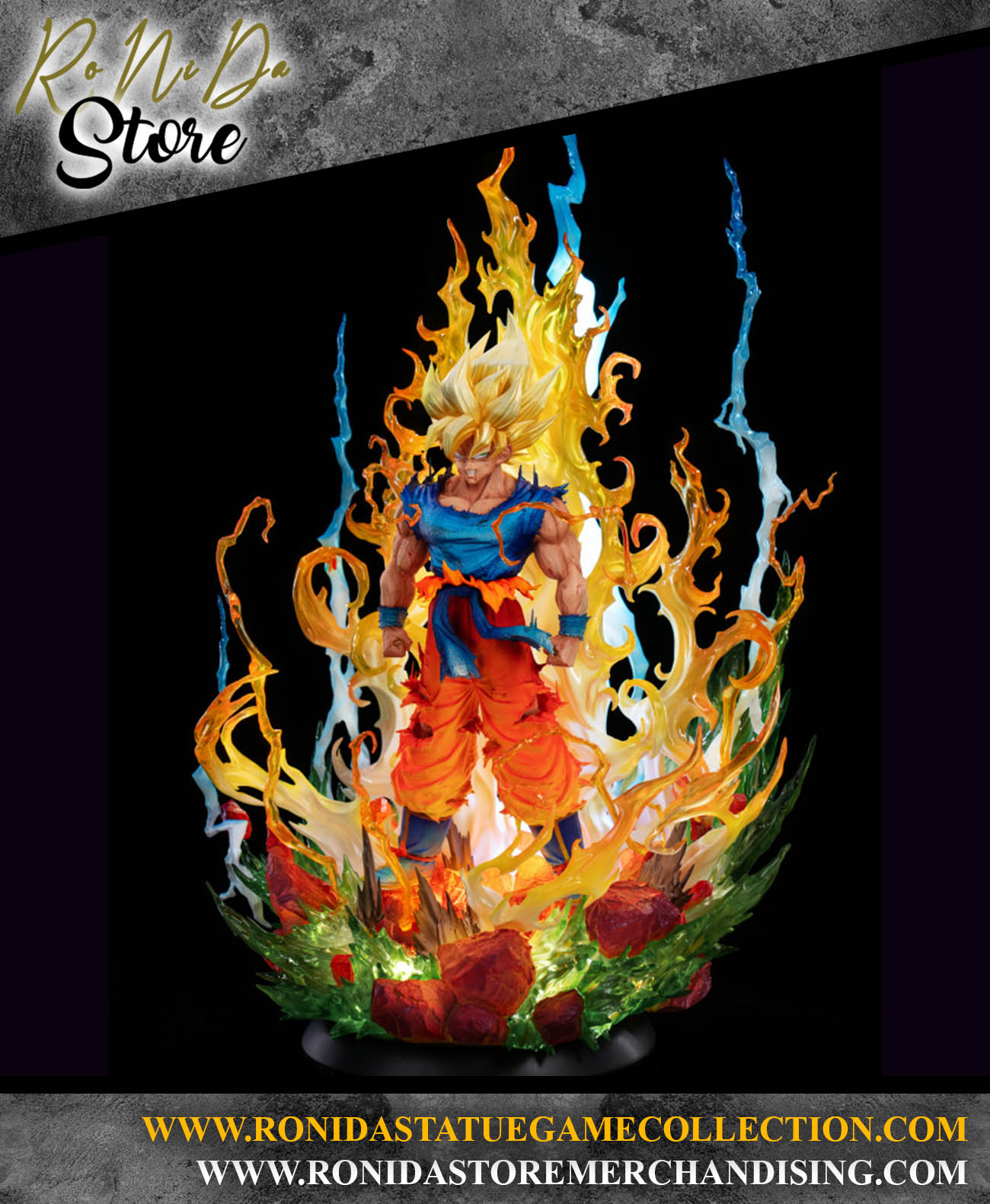 White Hole Studio - The legendary super saiyan Goku Dragon Ball Z - 1/6 EX Statue