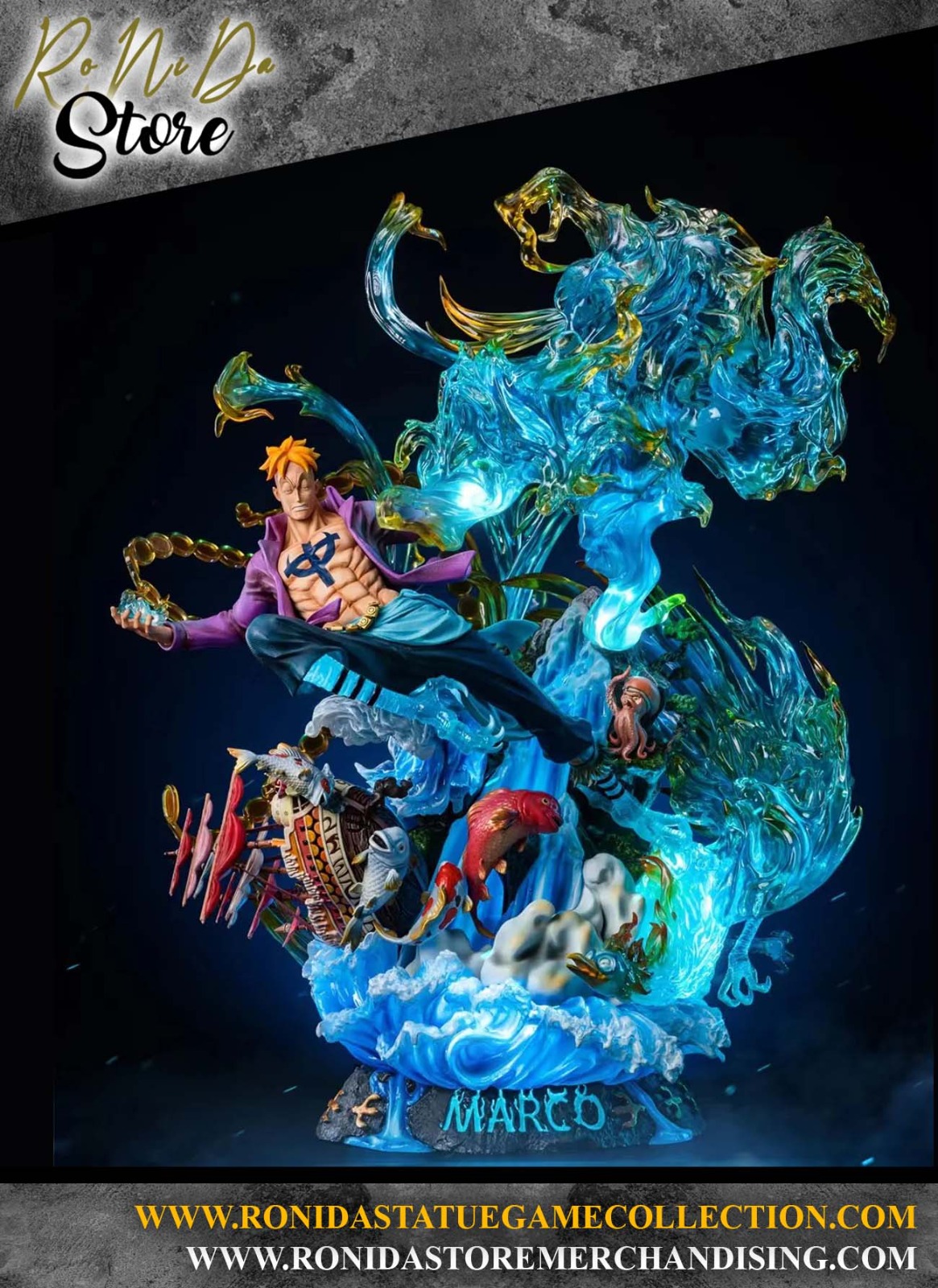 One Piece Jimei Palace Marco 1:6 Resin Statue License Official
