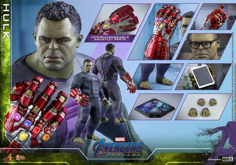 Hot Toys Hulk Avengers: Endgame 1/6 Action Figure MMS558