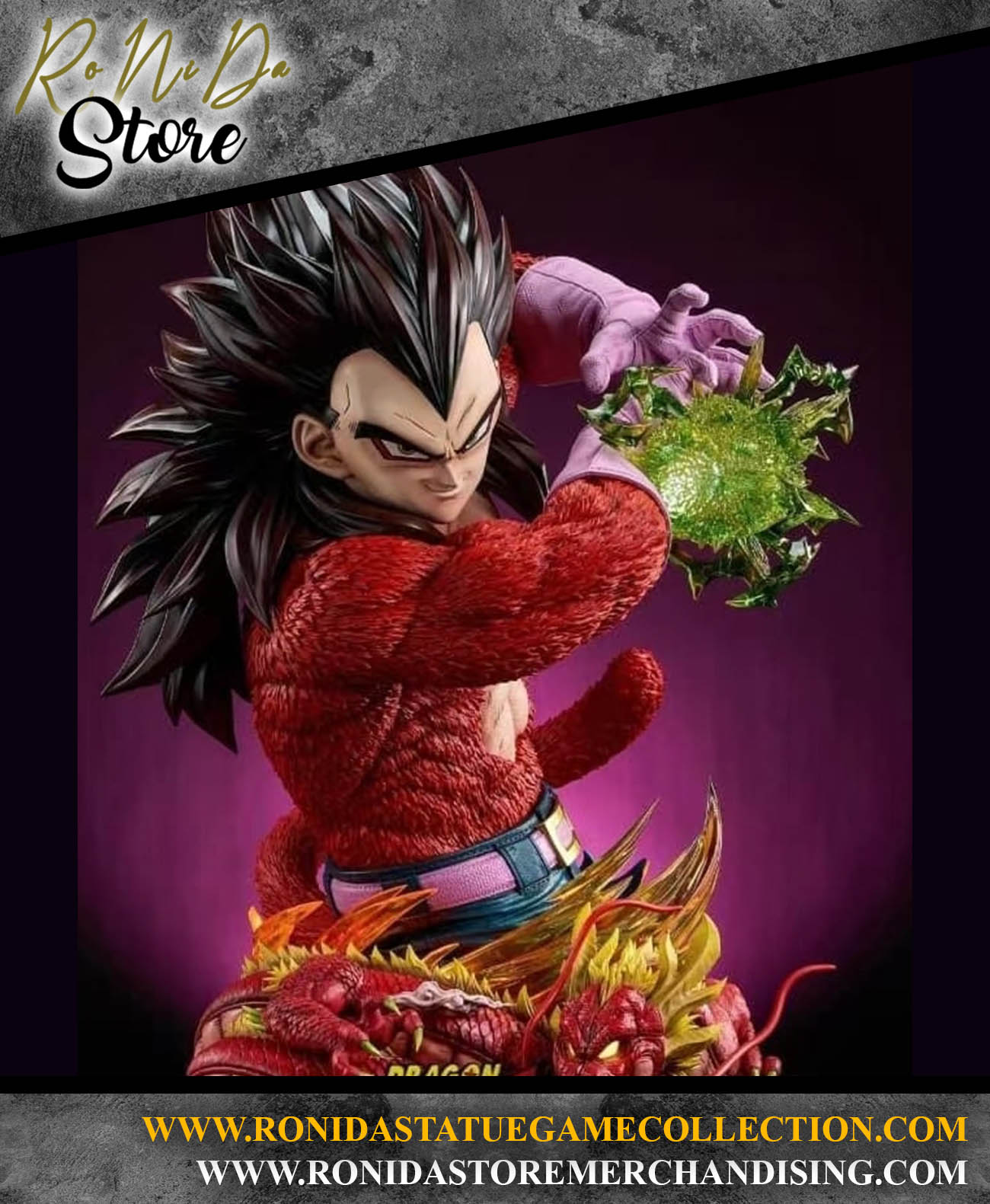 KD Collectibles - Vegeta SS4 Dragon Ball GT - 1/1 Bust