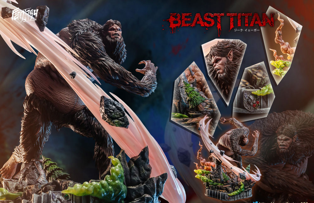 FANTASY Statue  Beast Titan Attack on Titan - Resin Statue