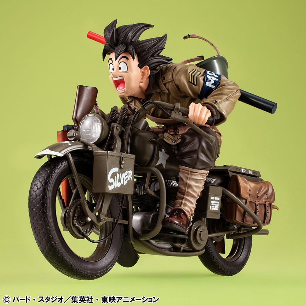 Megahouse Son Goku & Bike Dragonball Z Desktop Real McCoy PVC Diorama 