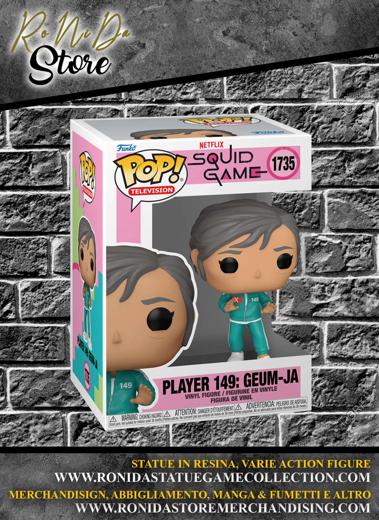 SQUID GAME S3 - POP FUNKO PLAYER 149: GEUM-JA VINYL FIGURE 1735