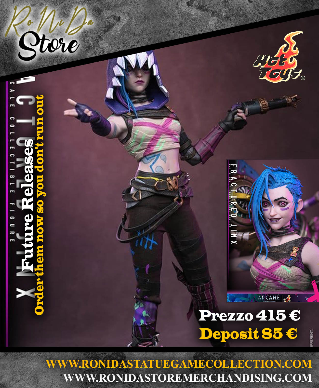 Hot Toys - Fractured Jinx Arcane Action Figure 1/6 