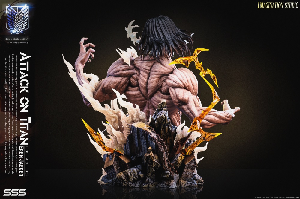Imagination Studio Eren Yeager Attack on Titan 1/6 Resin Statue HQS