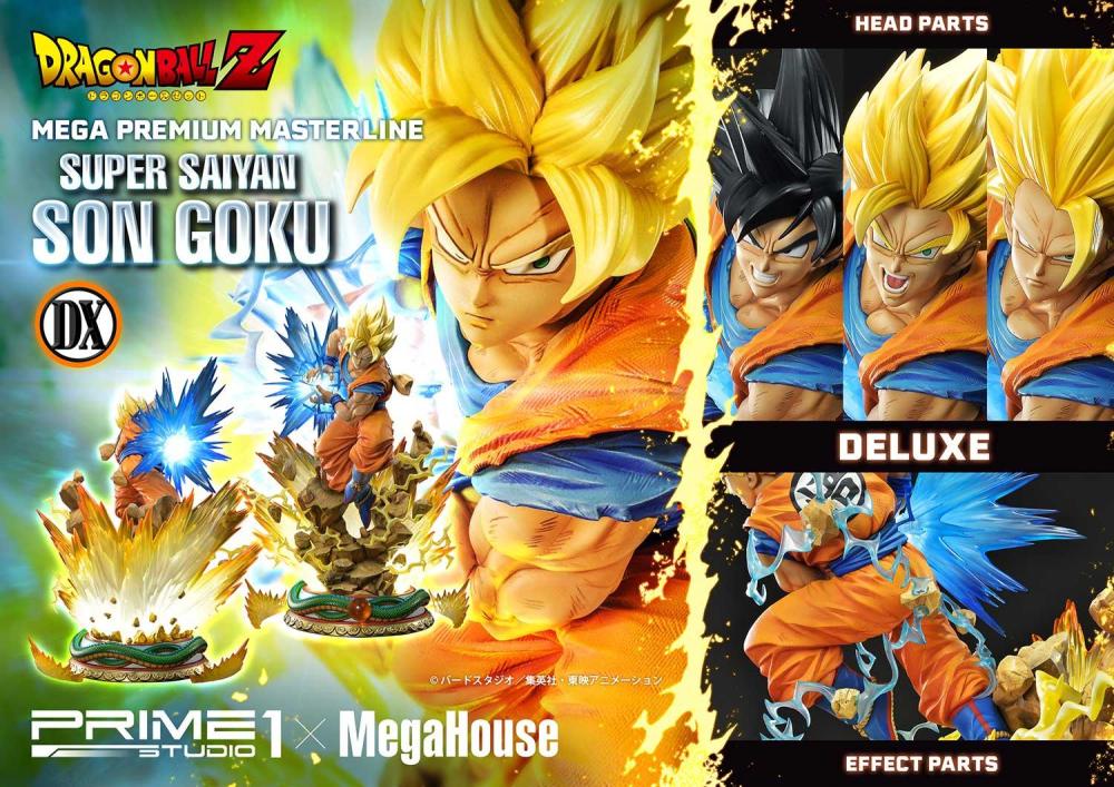Prime 1 Studio Dragon Ball Z Super Saiyan Son Goku Statue 1/4 Deluxe Version