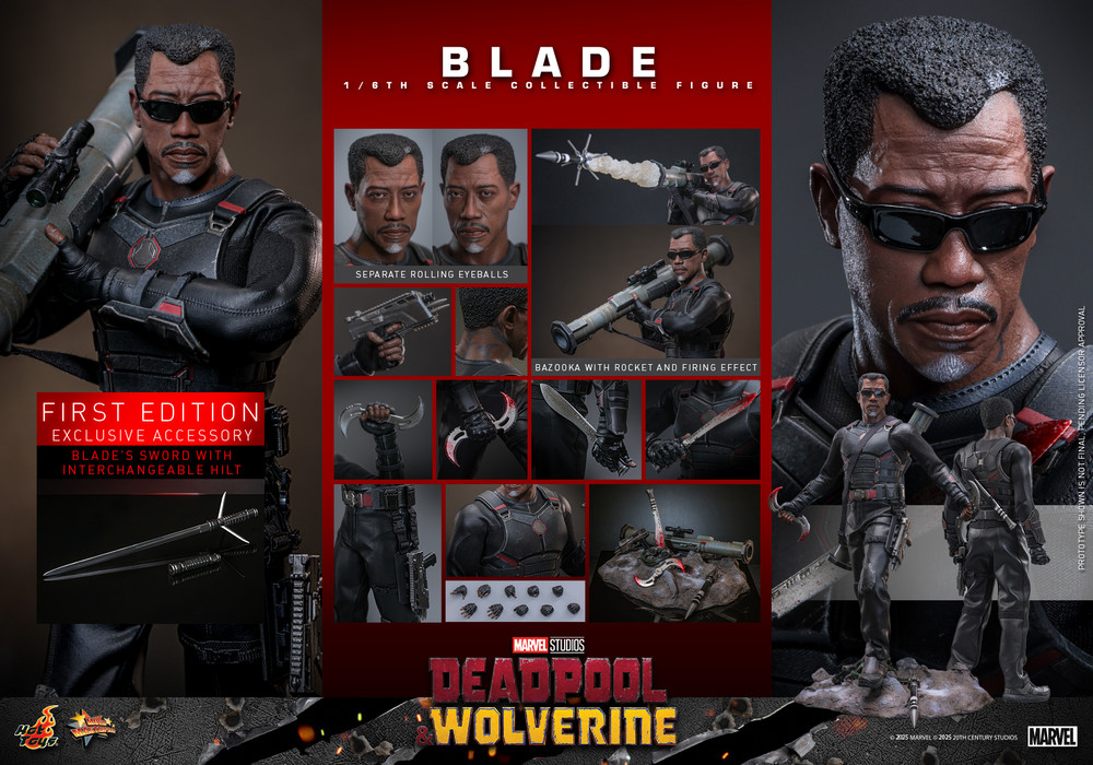 Hot Toys Blade - Deadpool & Wolverine MMS791 Action Figure